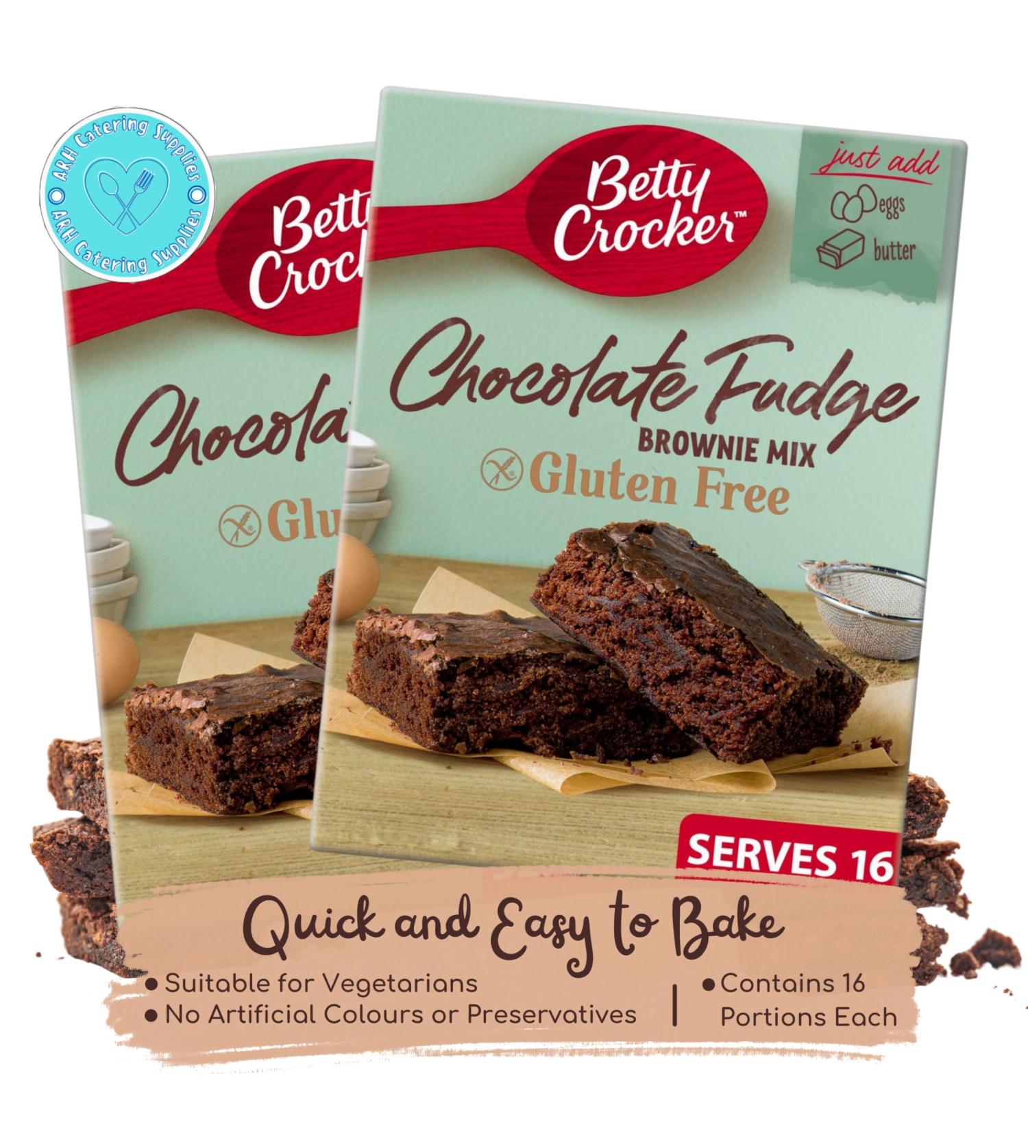Chocolate Fudge Betty Crocker Gluten Free Brownie Mix 415g x2 - Buy Online on GoSupps.com
