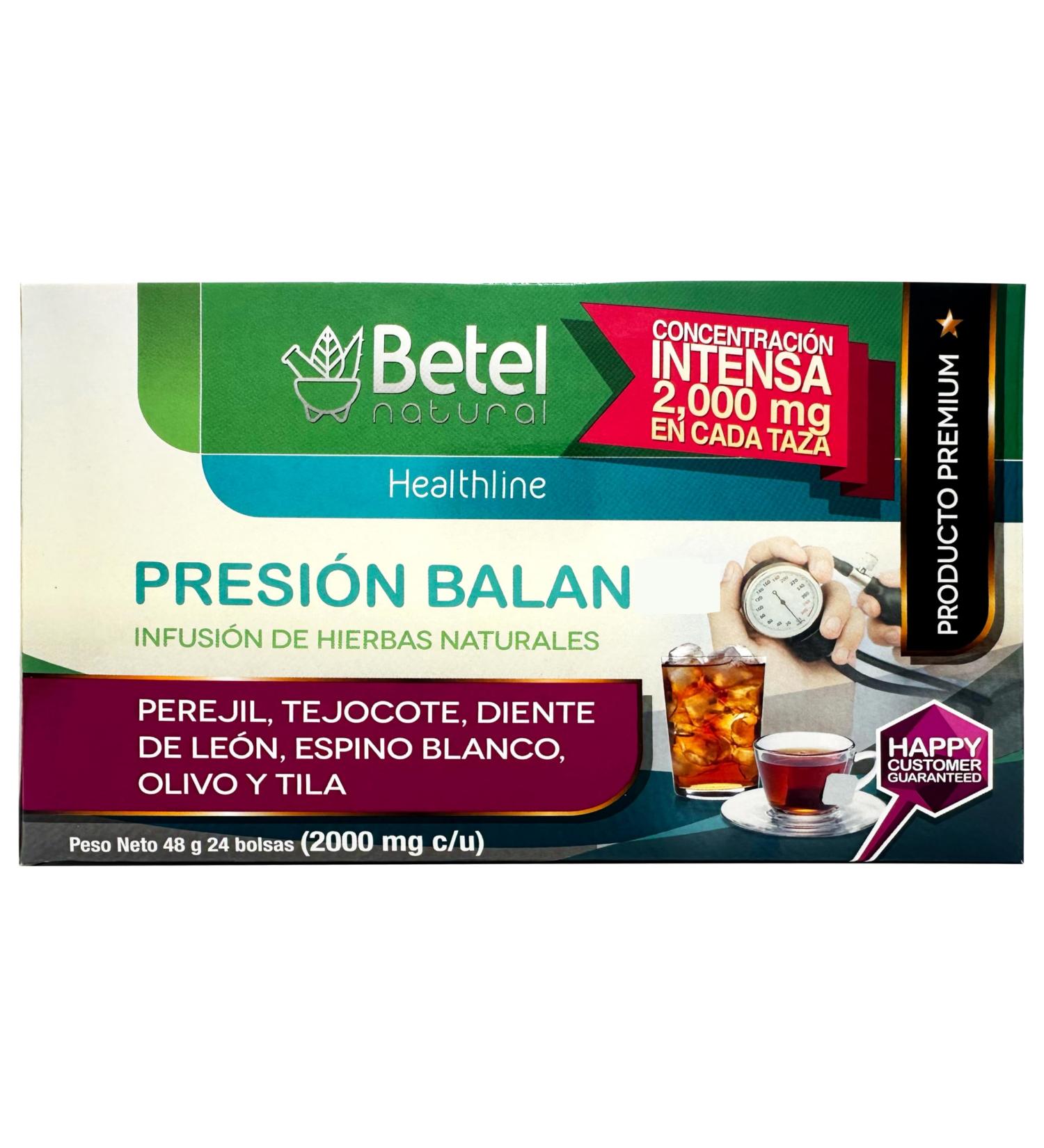 PresionBalan Tea by Betel Natural - Healthy Support for Pressure - 24 Tea Bags - Buy Online on GoSupps.com