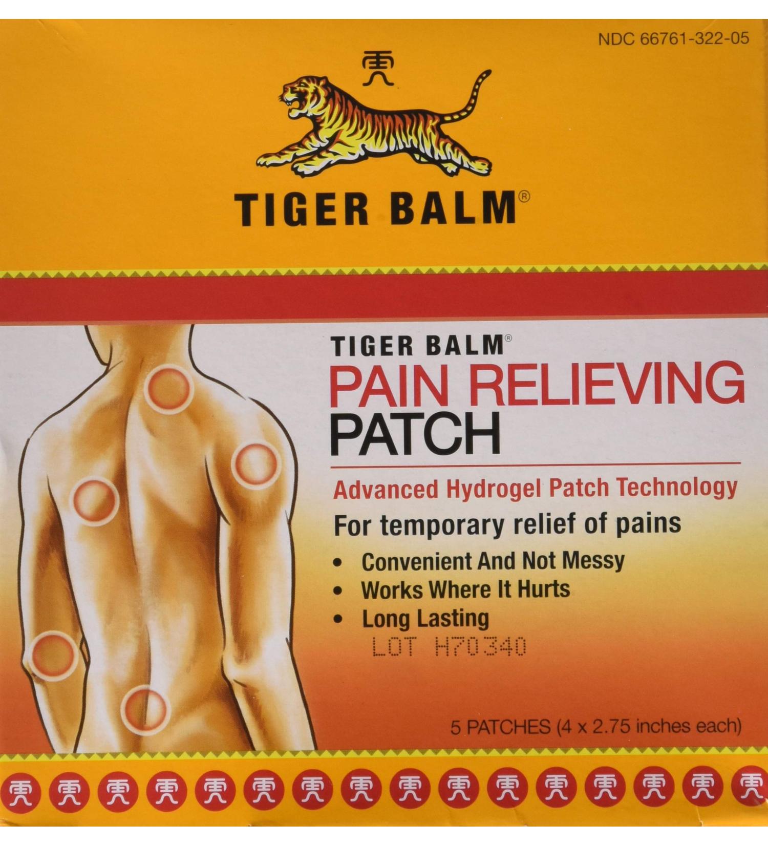 Buy Tiger Balm Pain Relieving Patches - 5 Count | Fast International Shipping - Buy Online on GoSupps.com