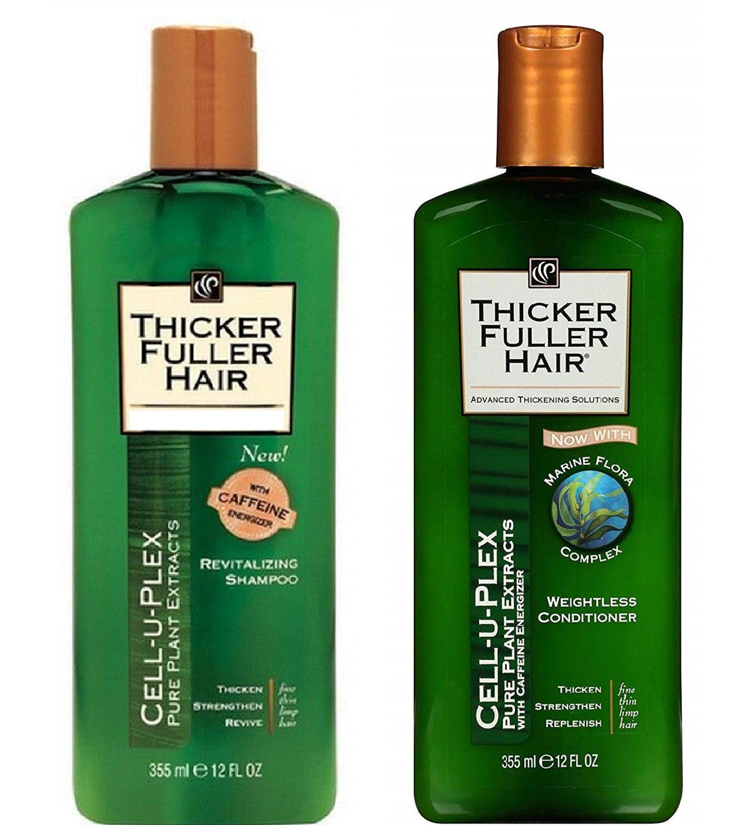 Thicker Fuller Hair Duo Set: Revitalizing Shampoo & Weightless Conditioner - 12 Oz Bottles - Buy Online on GoSupps.com