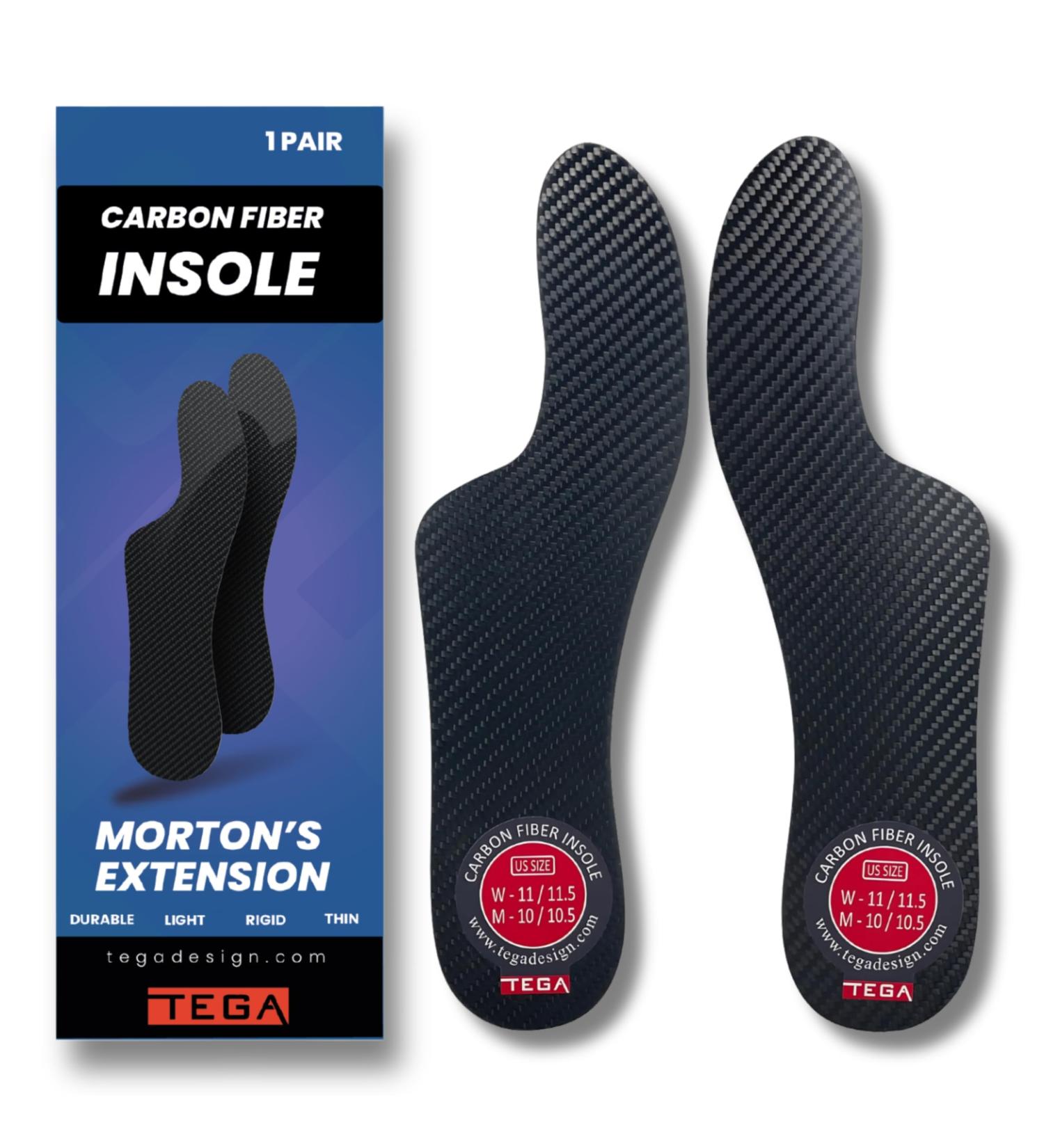 Morton's Extension Orthotic Insoles - Carbon Fiber Rigid Support for Morton s Toe Turf Toe Hallux Limitus & Arthritis | Women s 8-8.5 Men s 7-7.5 - International Shipping - Buy Online on GoSupps.com