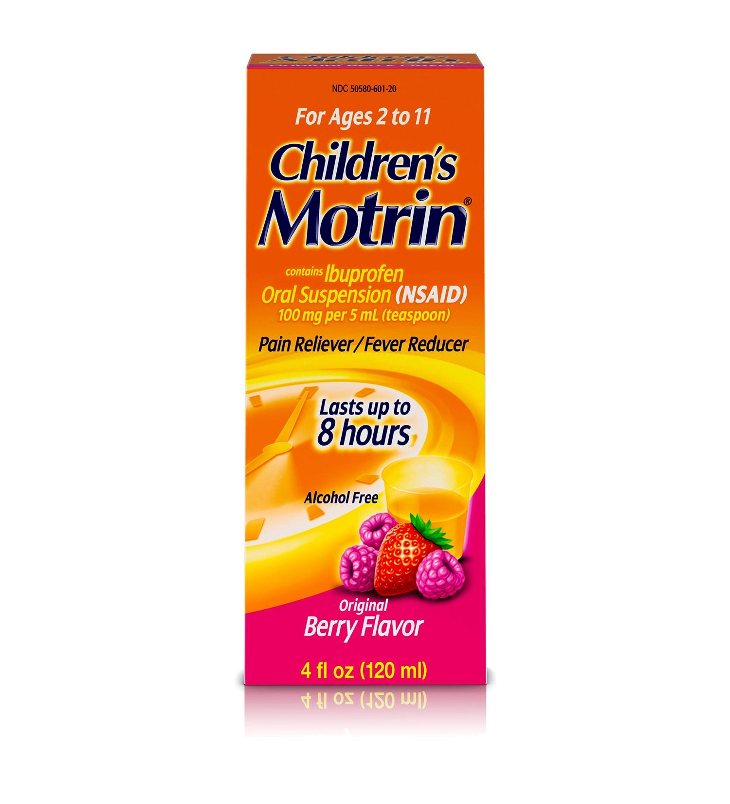 Children's Motrin Oral Suspension - 4 Oz - Ibuprofen Pain Relief - Buy Online on GoSupps.com