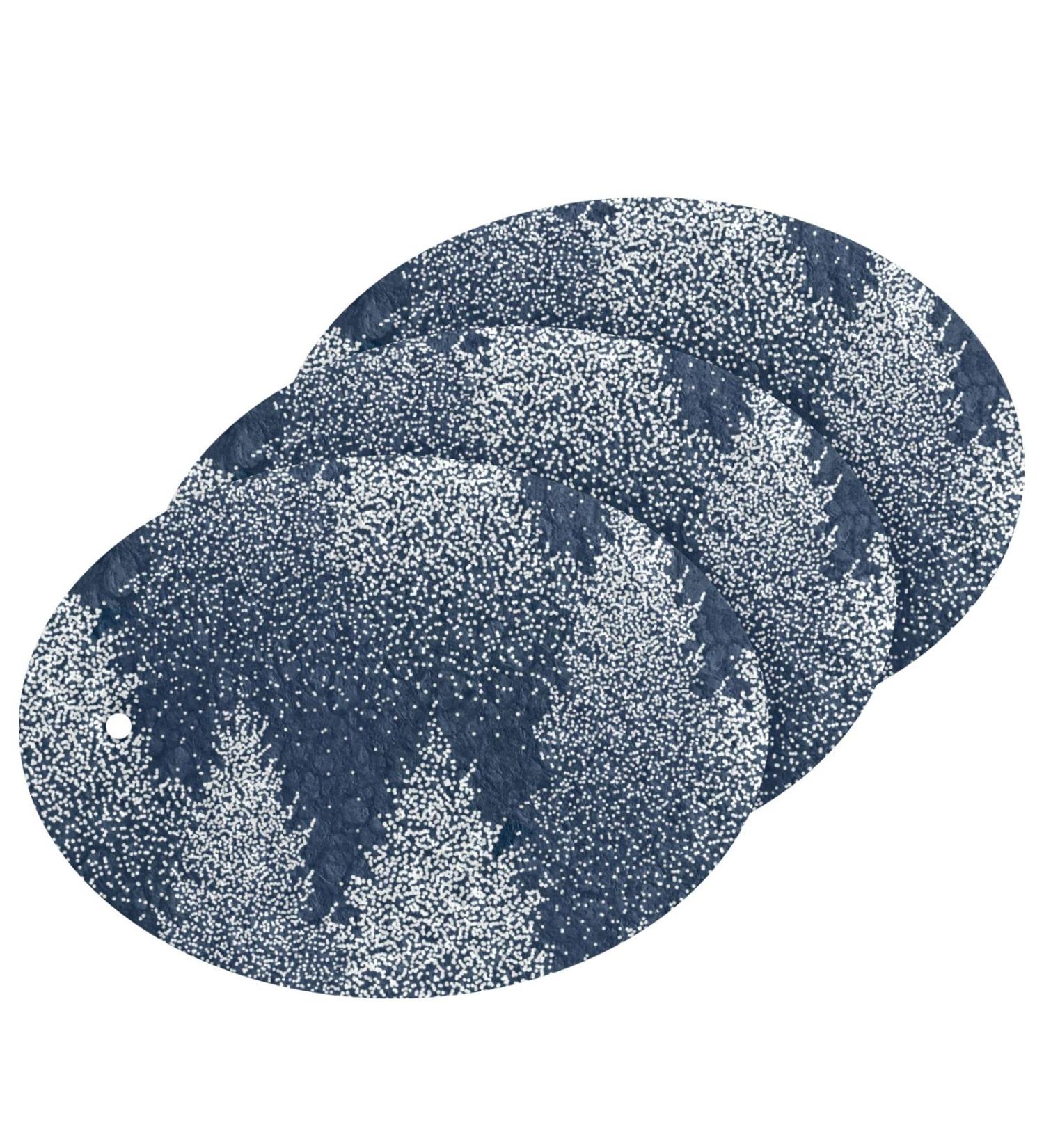 3-Pack Cleaning Kitchen Sponges Oval Winter Pine Trees Kitchen Cellulose Dishwashing Wood Pulp Cotton - Buy Online on GoSupps.com