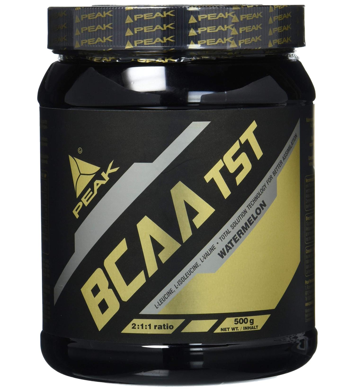 Peak BCAA - TS Technology 500g | Vegan Watermelon Flavor | 38 Portions of Fast Absorbing 2:1:1 Branched Chain Amino Acids - Buy Online on GoSupps.com