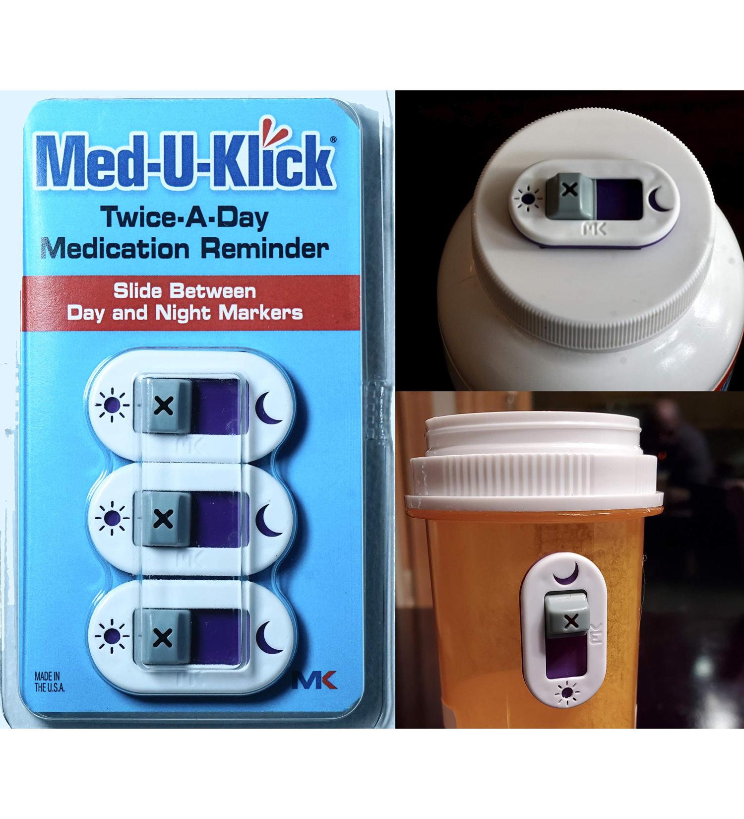 Med-U-Klick Twice-A-Day Medication Reminder | International Shipping | Boost Medication Adherence - Buy Online on GoSupps.com