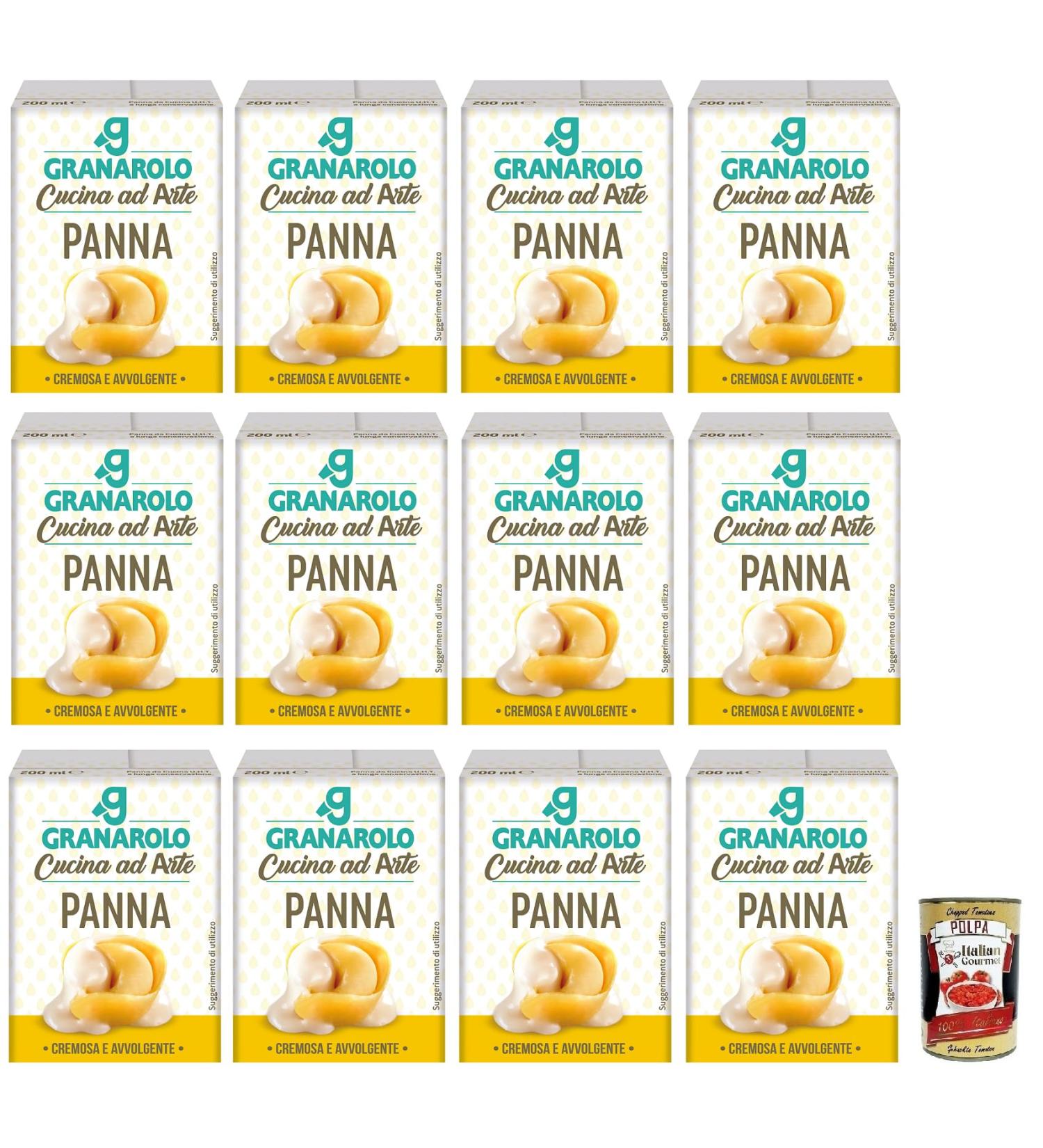  Italian Gourmet E.R. Granarolo Panna da Cucina UHT Long-Lasting Cooking Cream 200 ml + 400 g Box of 12 - Buy Online on GoSupps.com