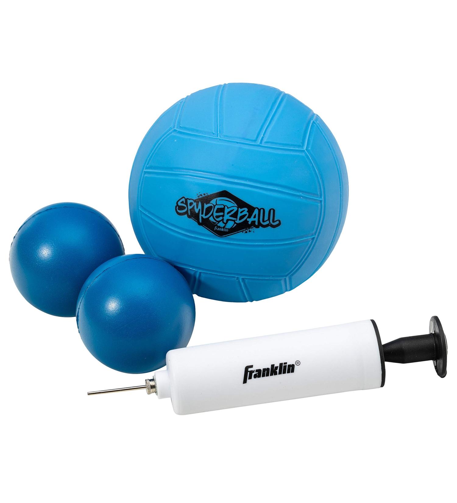 Franklin Sports Spyder Pong Ball Replacement Balls with Spike Volleyball - Foam Balls + Mini Air Pump - Beach & Lawn Game - Buy Online on GoSupps.com