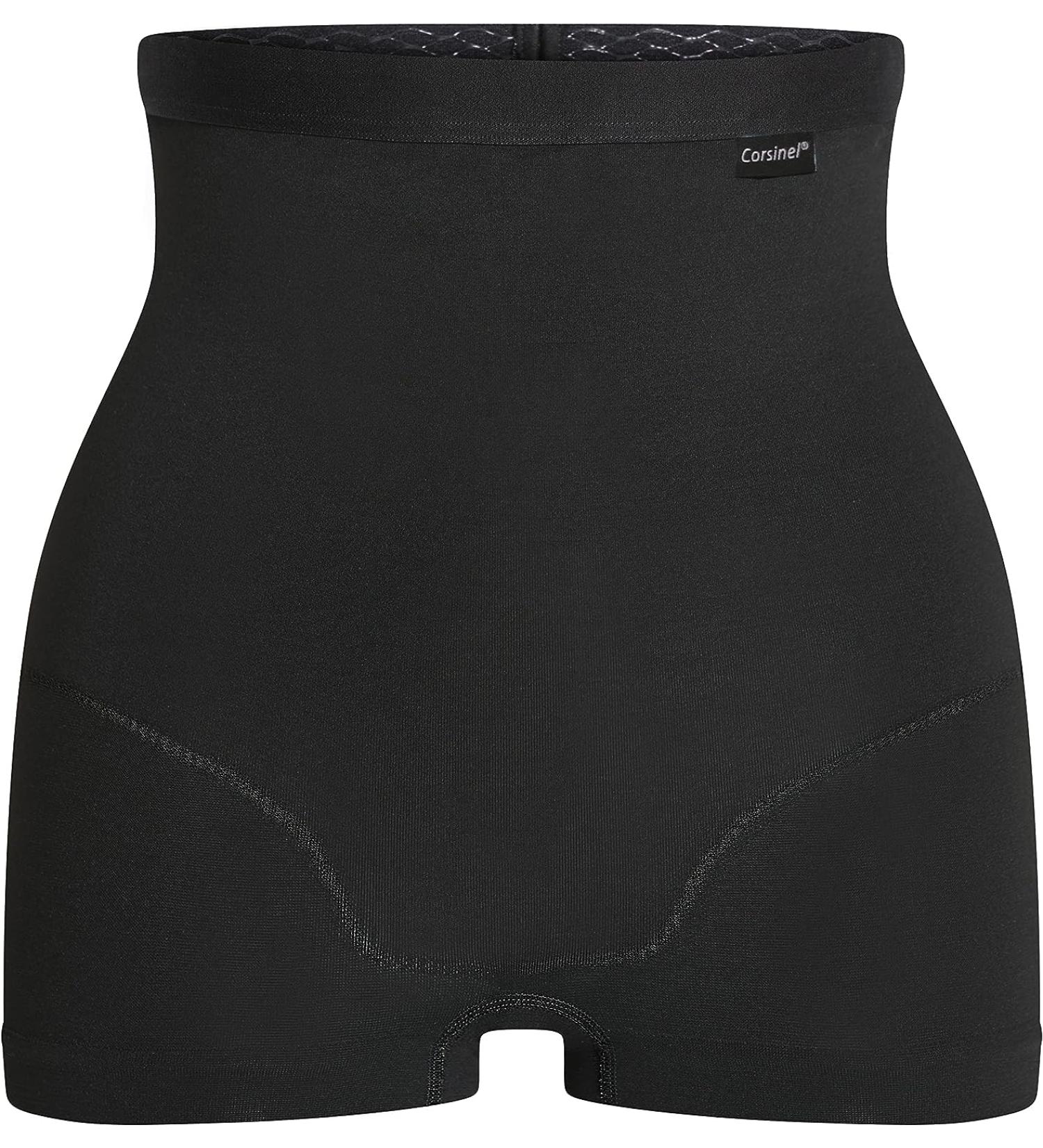 Corsinel Support Linen Low Women's Boxer Shorts for Stoma & Hernia | Maximum Support Undergarments | Ideal for Umbilical Scar & Inguinal Hernia | Reliable Protection in Black | Shop Now! - Buy Online on GoSupps.com