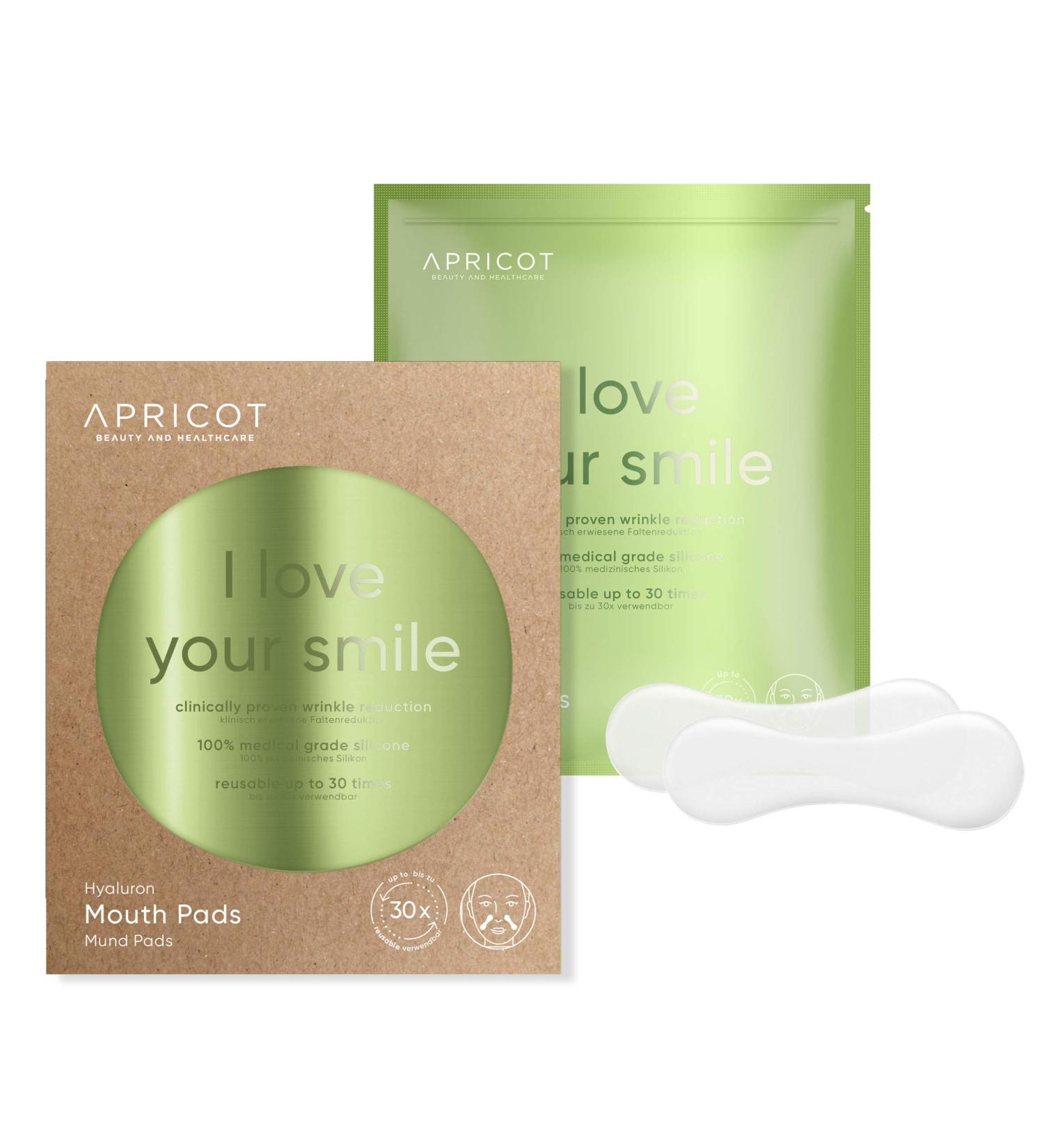 Buy Apricot Silicone Mouth Pads - Anti-Aging with Hyaluron for Upper Lip & Nasolabial Folds - 30 Uses - International Shipping - Buy Online on GoSupps.com