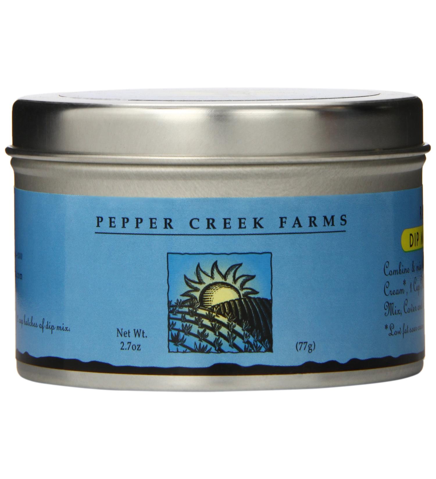 Pepper Creek Farms Ranch Dip Mix - 2.7 oz | Delicious Flavor Blend for Snacks and Appetizers - Buy Online on GoSupps.com