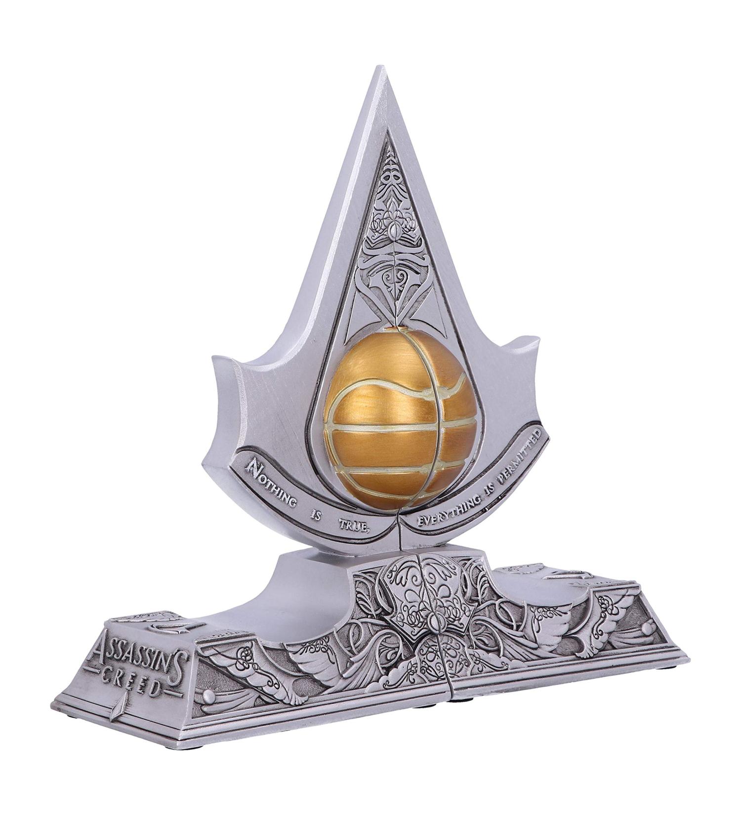 Nemesis Now Assassins Creed Bookends - Apple of Eden Resin Silver 18.5 cm B5349S0 | International Shipping Available - Buy Online on GoSupps.com