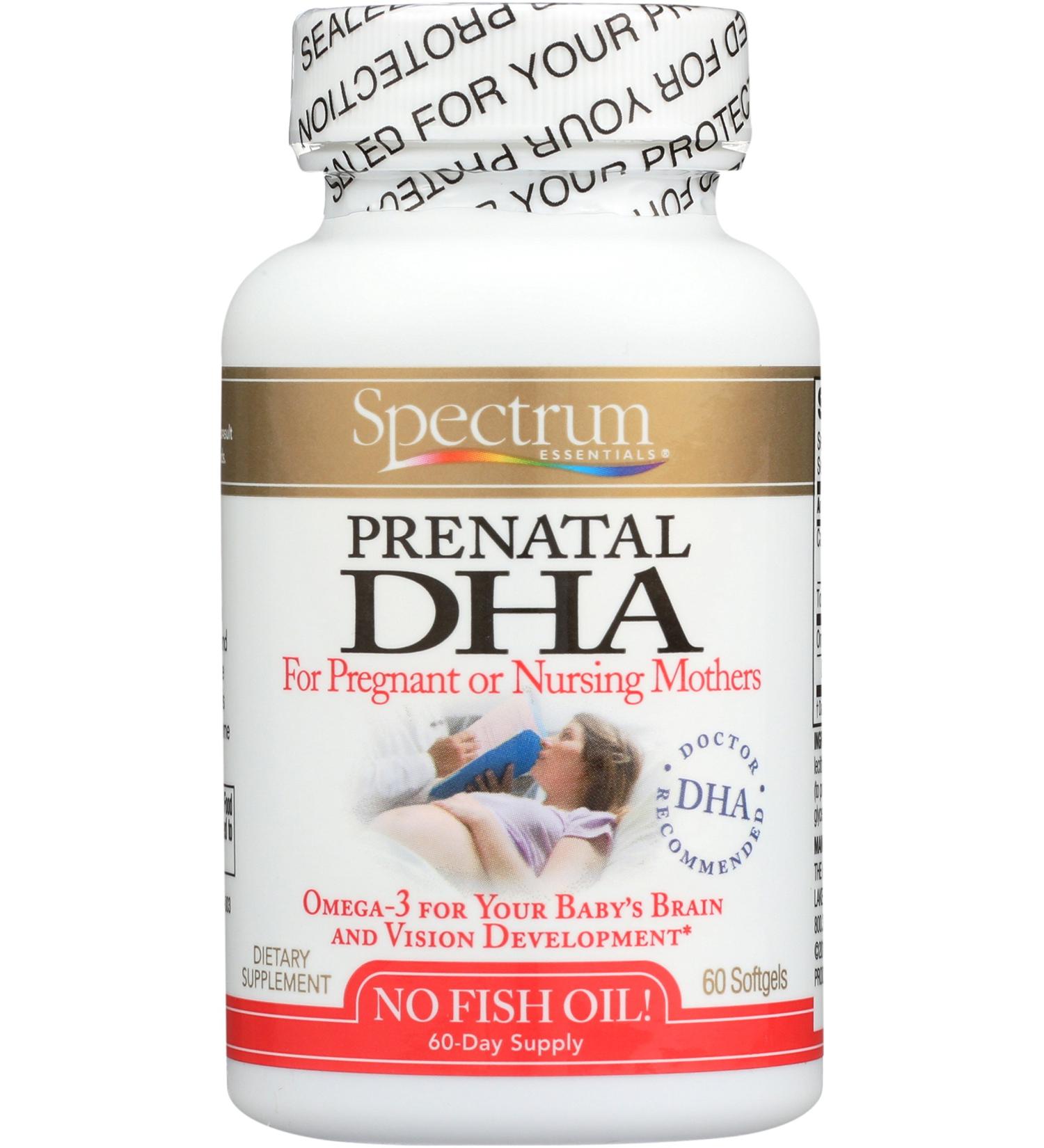 Buy Spectrum Essentials Prenatal DHA Softgels 200mg - 60 Count for Optimal Pregnancy Support - Buy Online on GoSupps.com