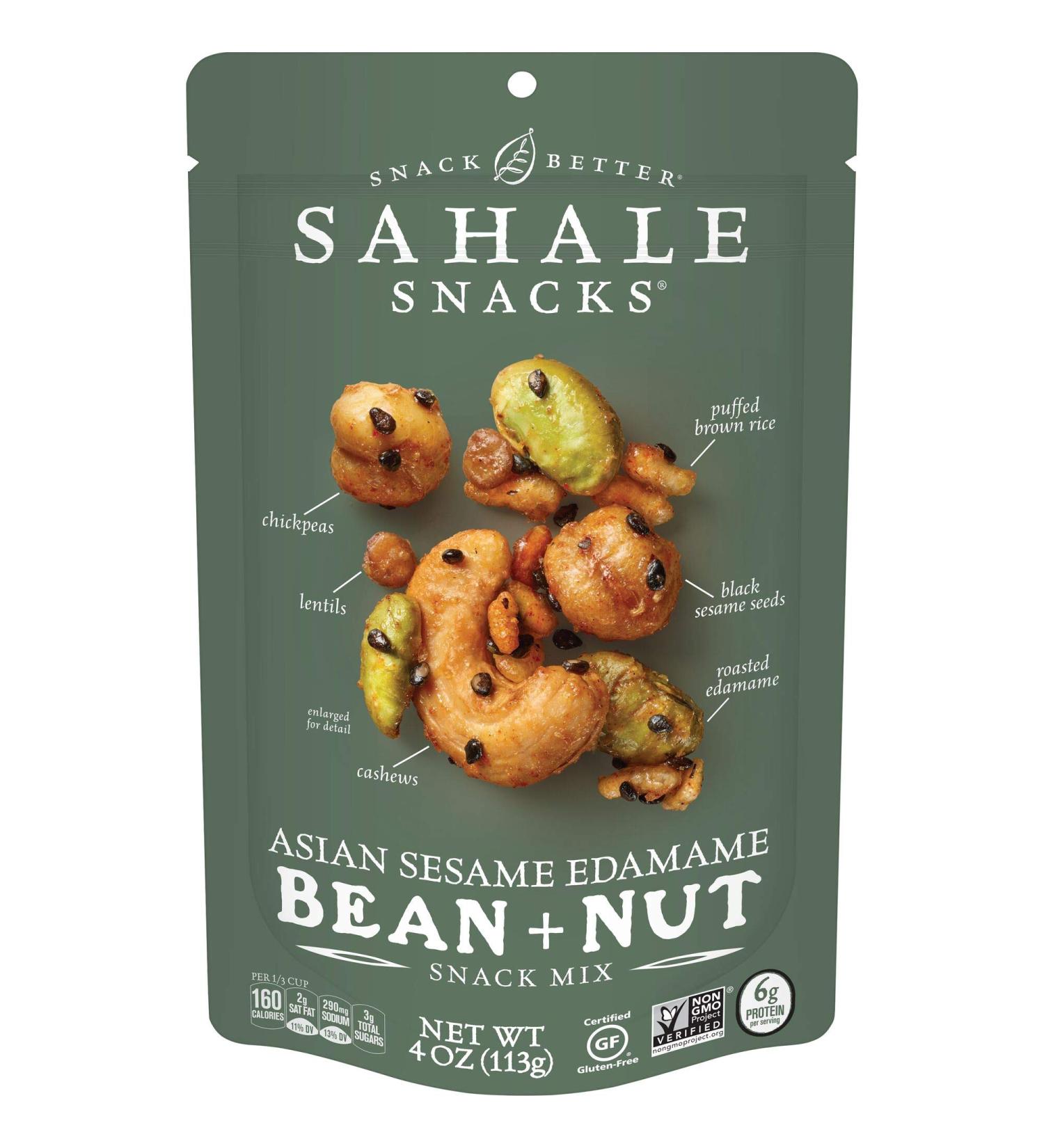 Sahale Snacks Asian Sesame Edamame & Nut Snack Mix - 4 oz | Healthy Snack - Buy Online on GoSupps.com