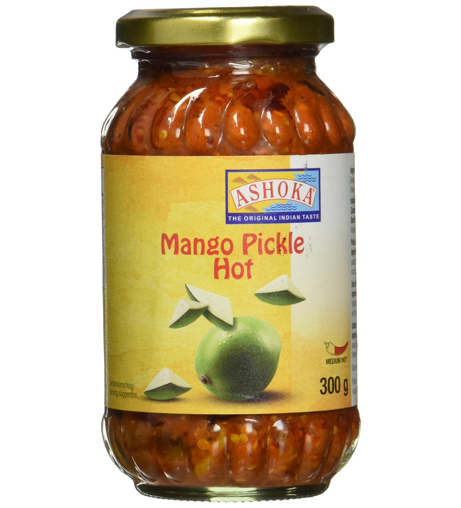 ASHOKA Mango Pickle - 6-Pack (6 x 300g) | Authentic Indian Flavor for Global Shipping - Buy Online on GoSupps.com
