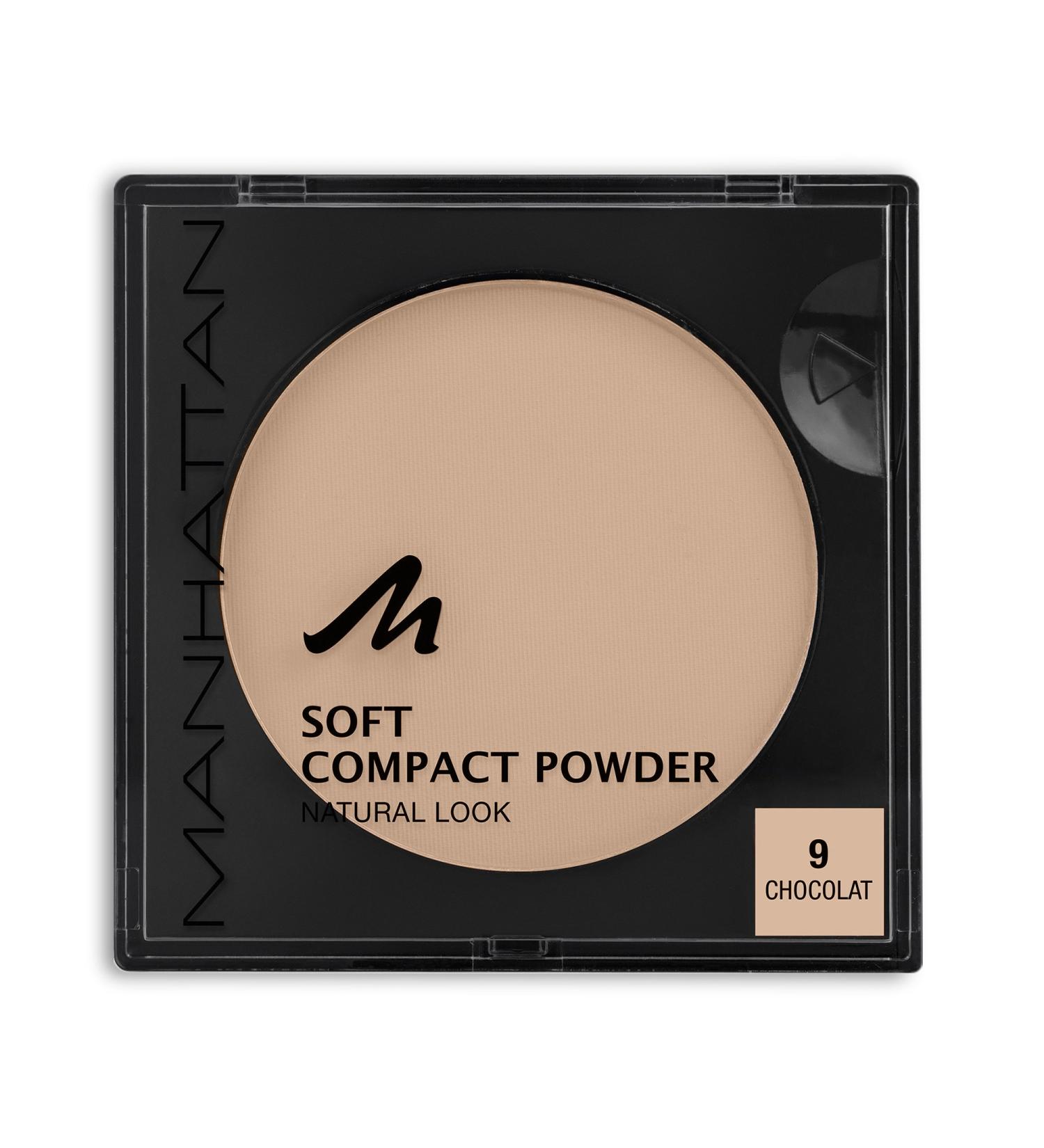 Manhattan Soft Compact Powder - Bright Matt Finish Chocolate Color 9 (9g) | Best International Shipping - Buy Online on GoSupps.com