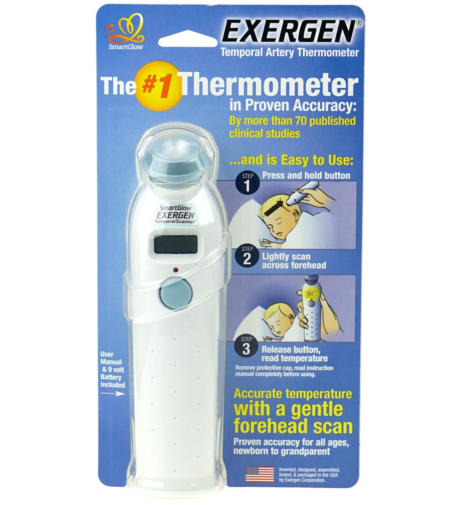Exergen Temporal Scan Forehead Thermometer for Babies - Tat-2000C | Accurate & Fast - Buy Online on GoSupps.com