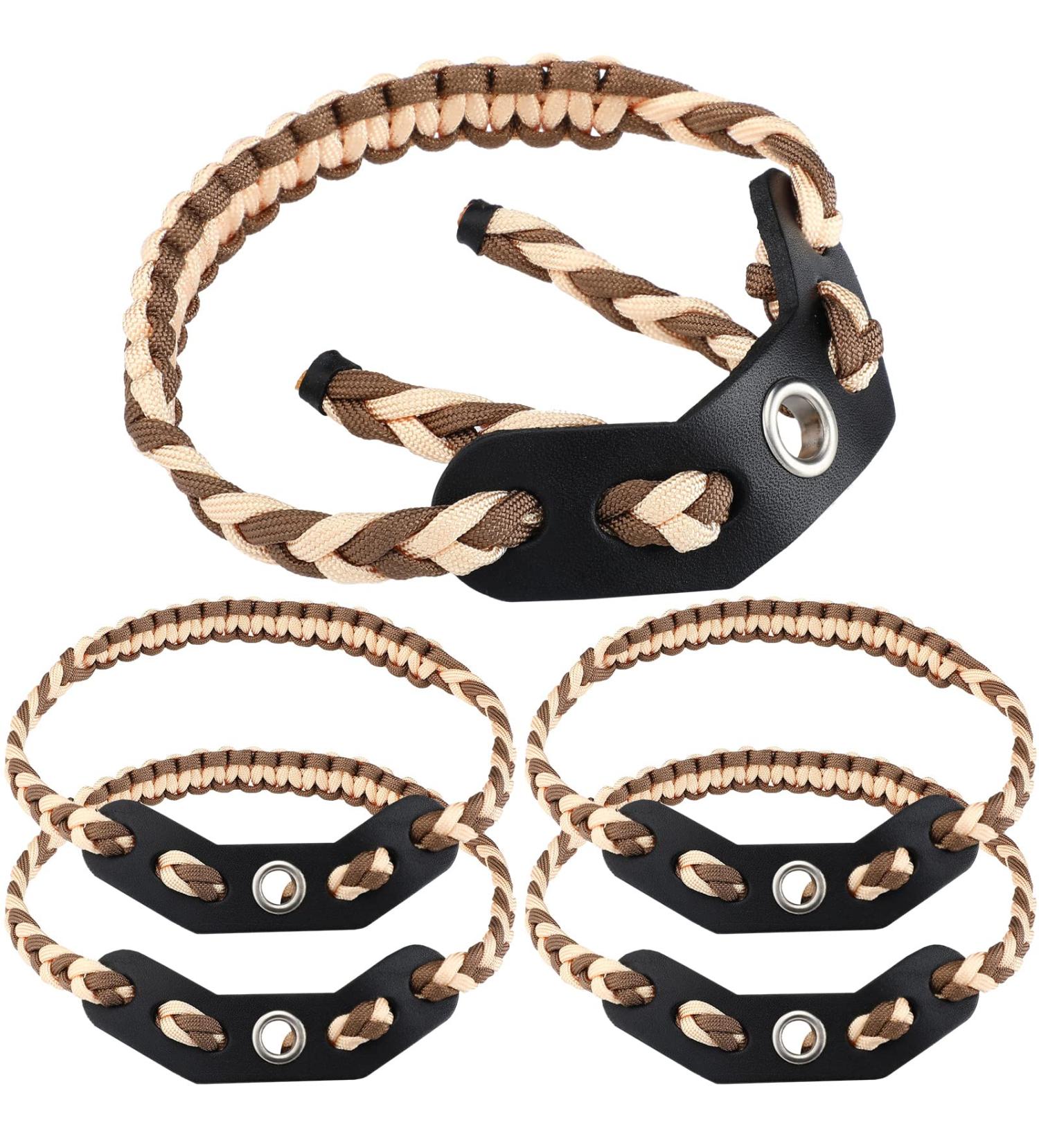 Kathfly 4 Pcs Archery Bow Wrist Sling Set - Paracord Strap for Comfortable Bow Hunting and Shooting - Buy Online on GoSupps.com