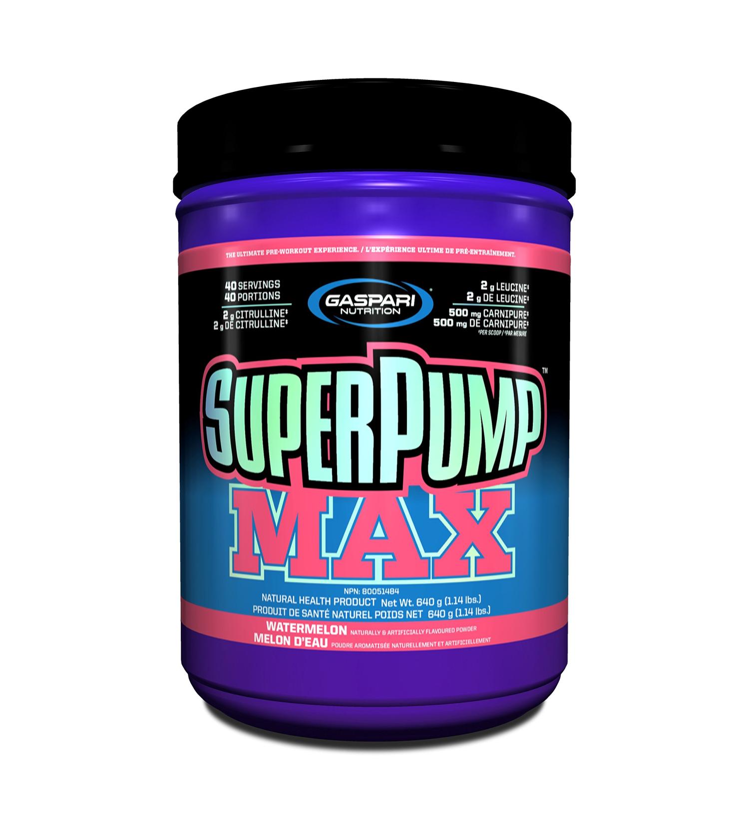 Gaspari Nutrition Superpump Max Watermelon 1.41-Pounds Dietary Supplement Watermelon 1.41 Pound (Pack of 1) - Buy Online on GoSupps.com