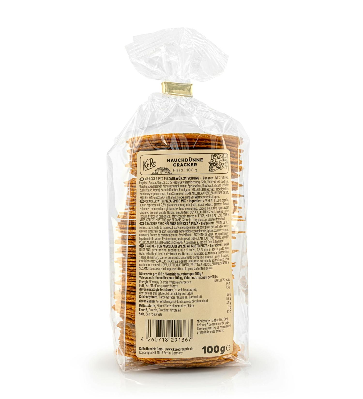 KoRo - Pizza Crackers 100g - Buy Online on GoSupps.com