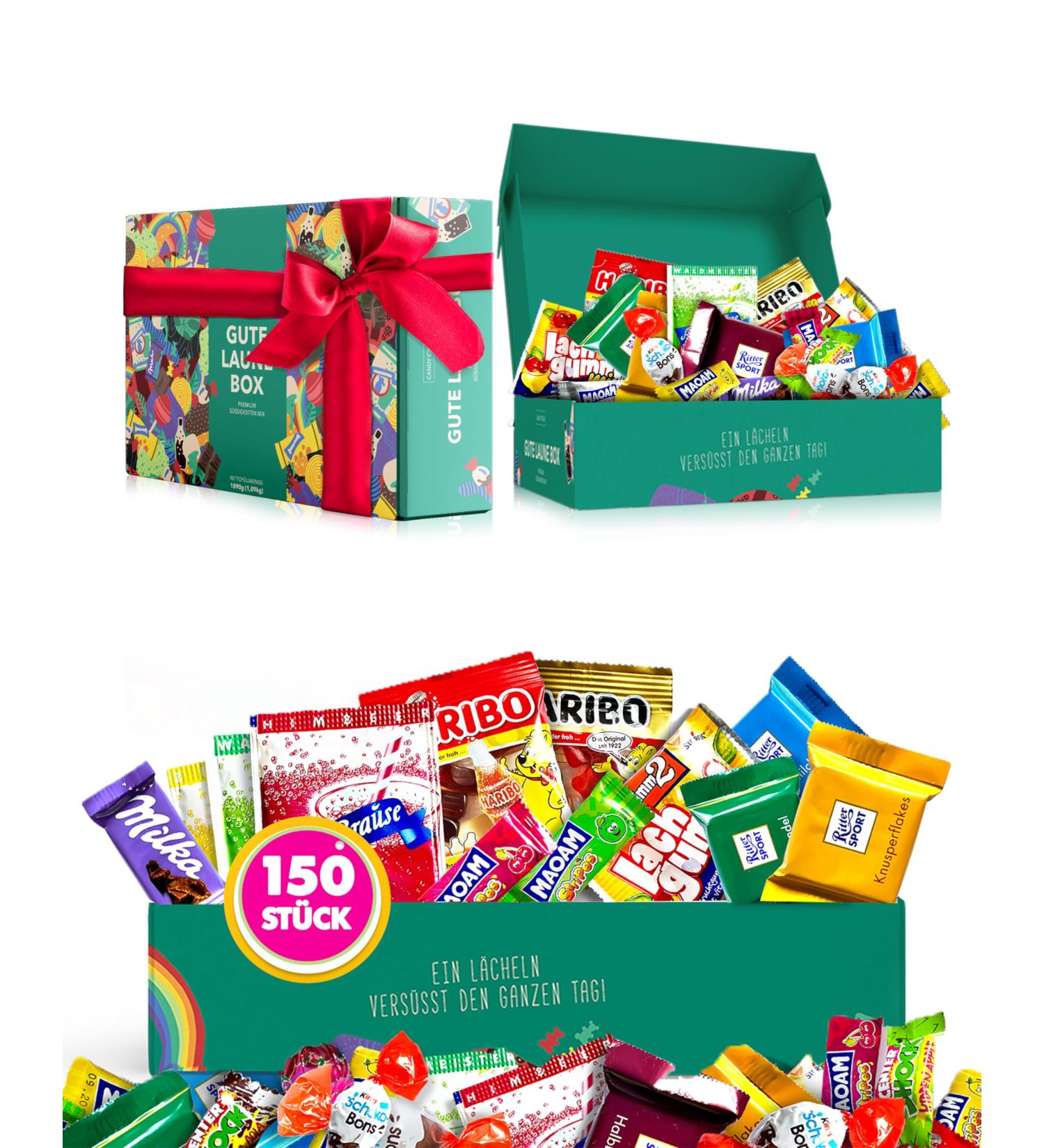 Premium Sweets Box (150 Pieces) - Perfect Gift for Kids' Birthdays Pi ata Filling & Candy Bar (XXL Naschbox) - Buy Online on GoSupps.com