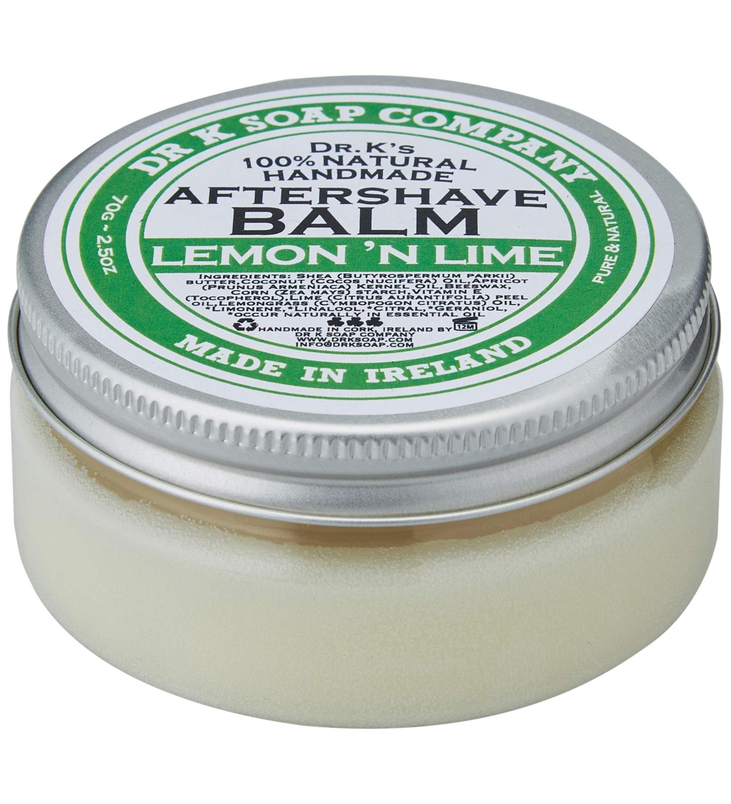 DR K Soap Company After Shave Balm Lemon 'n Lime 70g - Soothing Refreshing & Hydrating - Perfect for Sensitive Skin - Buy Online - Buy Online on GoSupps.com