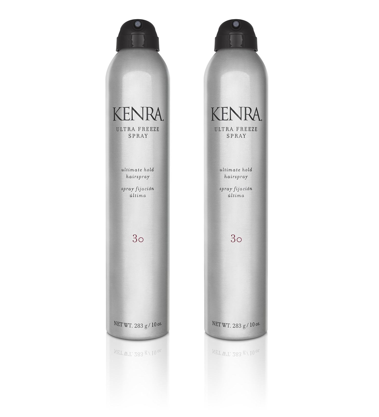 Kenra Ultra Freeze Spray 30 | Ultimate Hold Hairspray | Long-Lasting Ultra-Firm Hold | Fast-Drying Formula | Provides Humidity Resistance | High Shine Flake-Free Finish | All Hair Types 10 Ounce (Pack of 2) - Buy Online on GoSupps.com