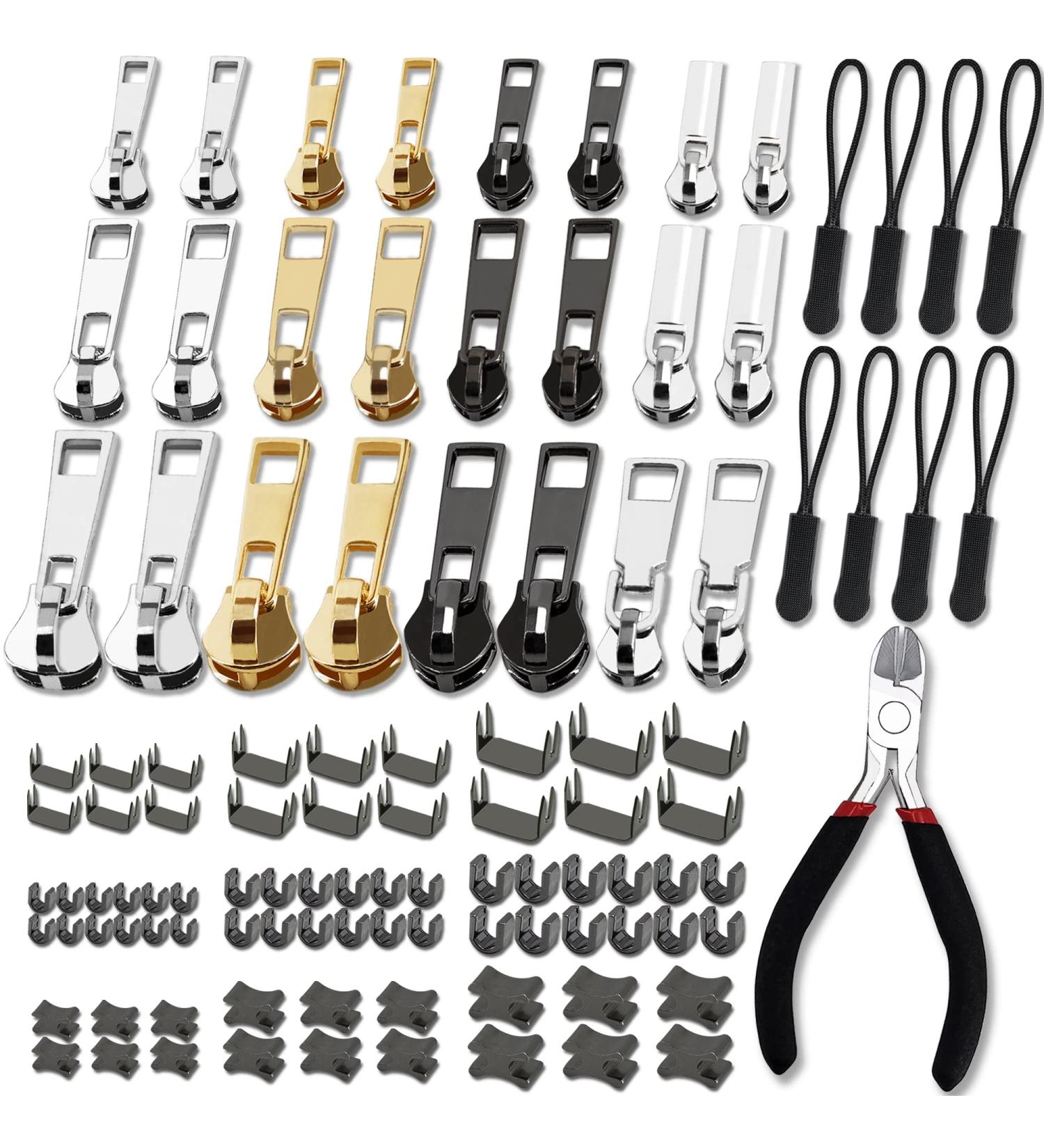 Shop Haraqi 105-Piece Zip Repair Set - Replacement & Repair Zippers in Sizes #3 #5 #8 | International Shipping Available - Buy Online on GoSupps.com