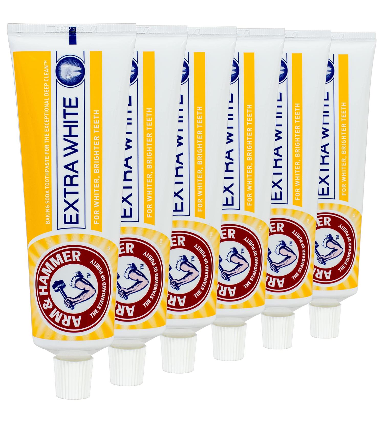 6x Arm & Hammer Extra White Professional Clean Feeling Toothpaste 125g - 6 Pack | International Shipping Available - Buy Online on GoSupps.com