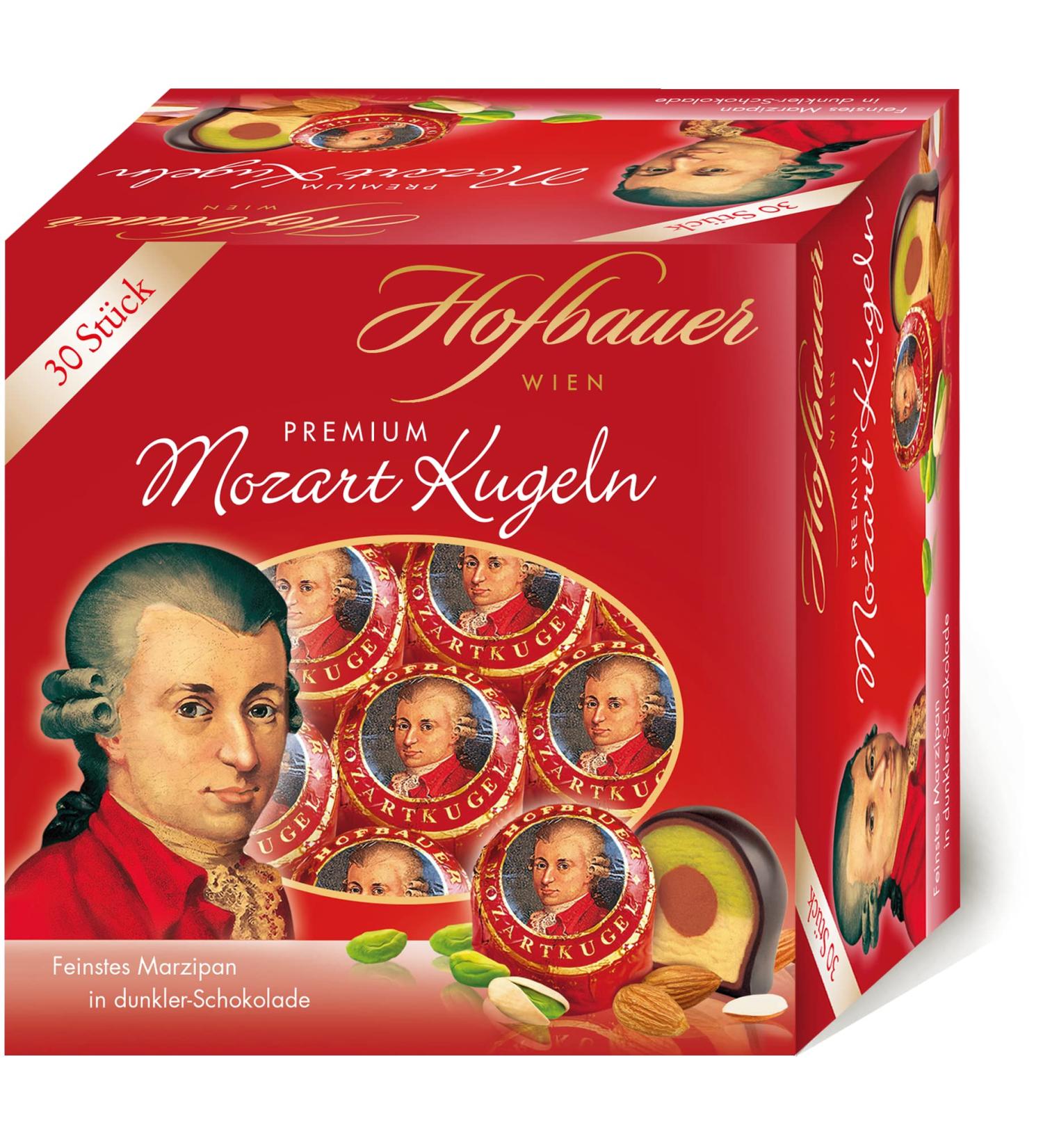 Hofbauer Wien Mozartkugeln Dark Chocolate Box 600g - Buy Online | International Shipping - Buy Online on GoSupps.com