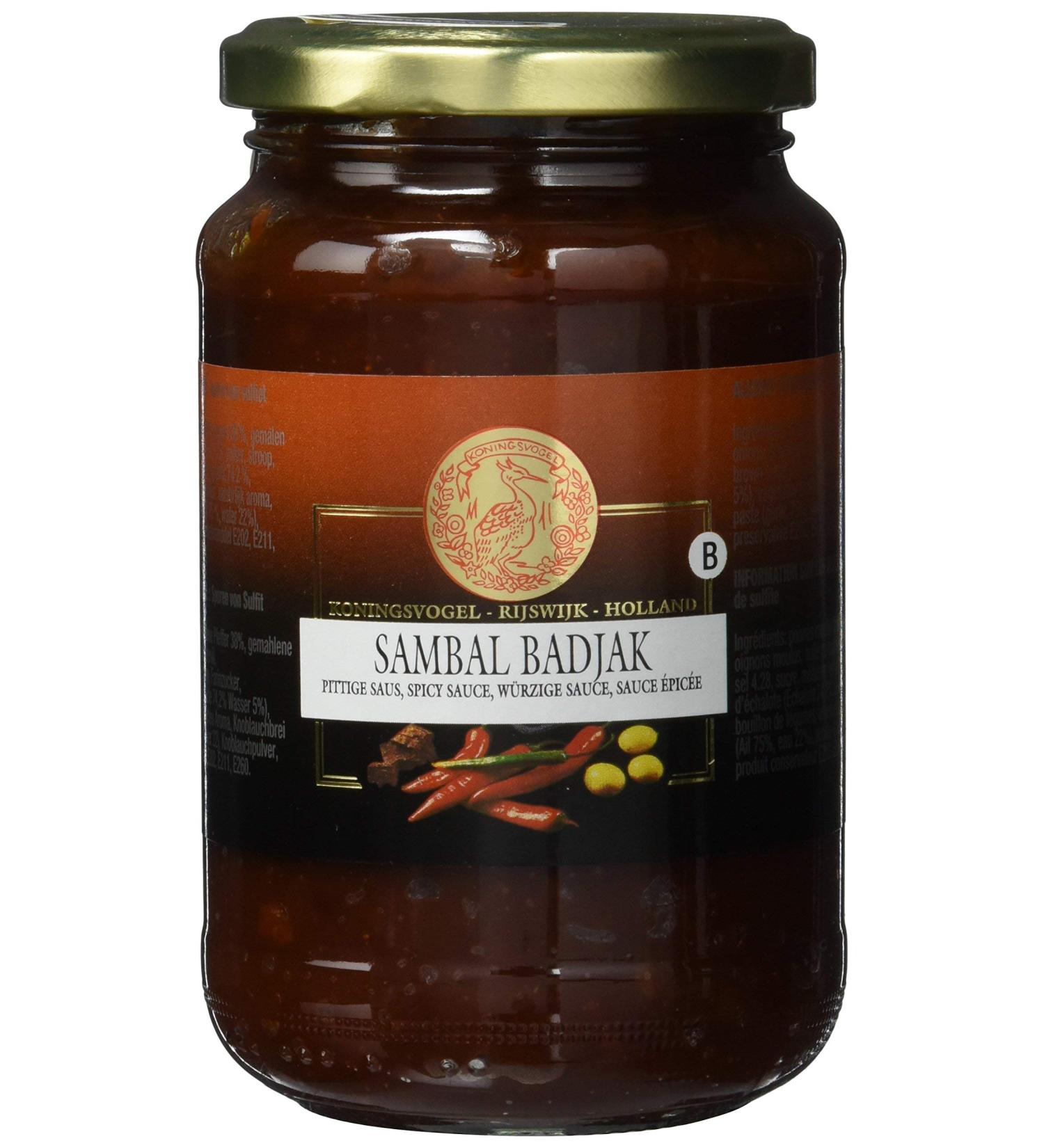 Koningsvogel Sambal Badjak Lot de 2 (2 x 375 g) - Buy Online on GoSupps.com