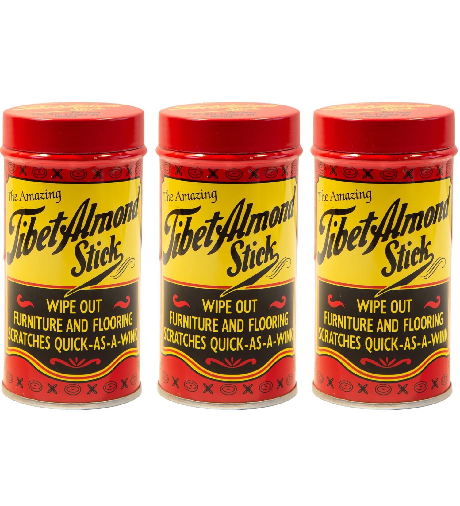 Original Tibet Almond Stick - Wood Surface Scratch & Stain Remover (Pack of 3) | Made in USA | International Shipping Available - Buy Online on GoSupps.com