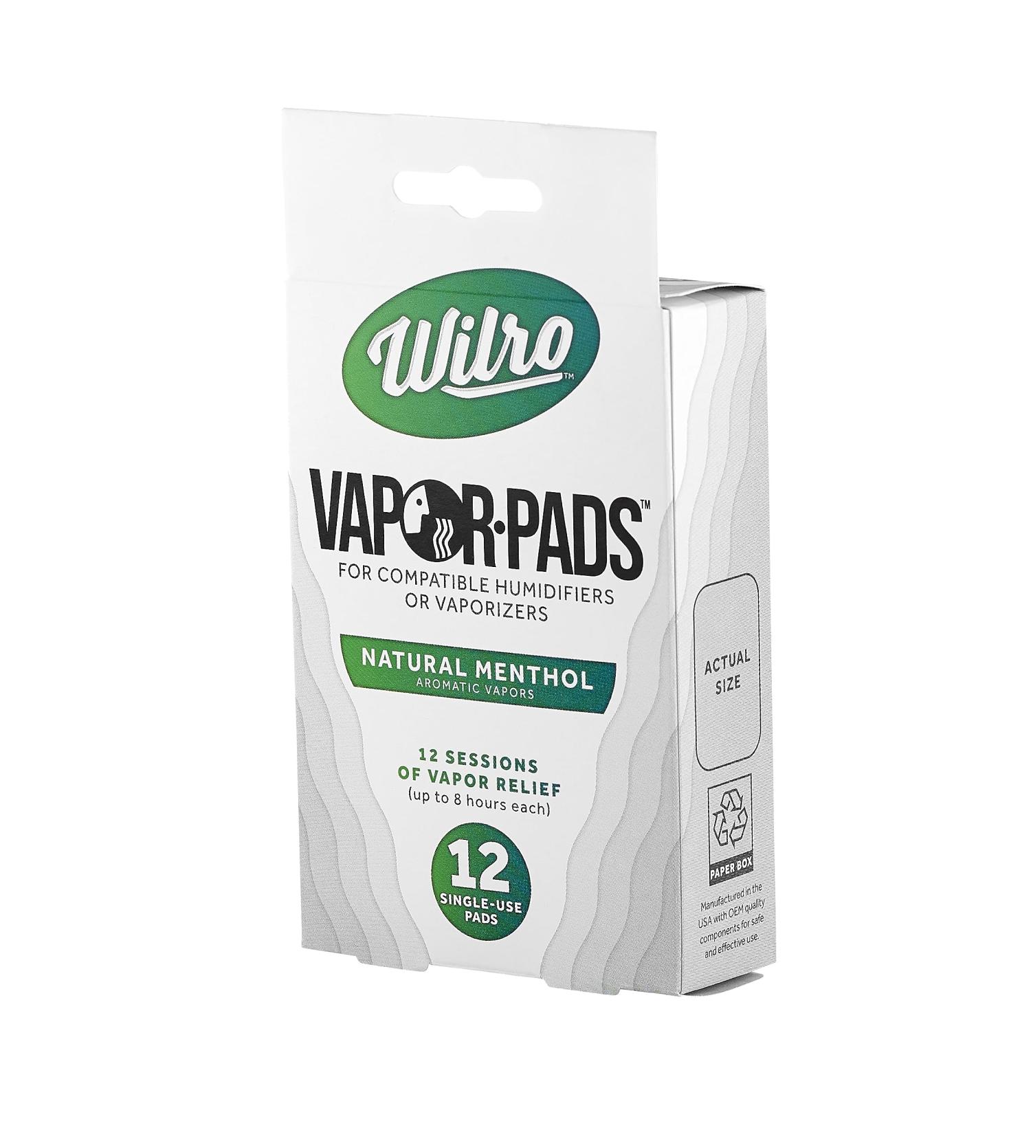 Wilro Menthol Vapor Pads (12-Pack) - Soothing Relief for Cough and Congestion - Buy Internationally - Buy Online on GoSupps.com