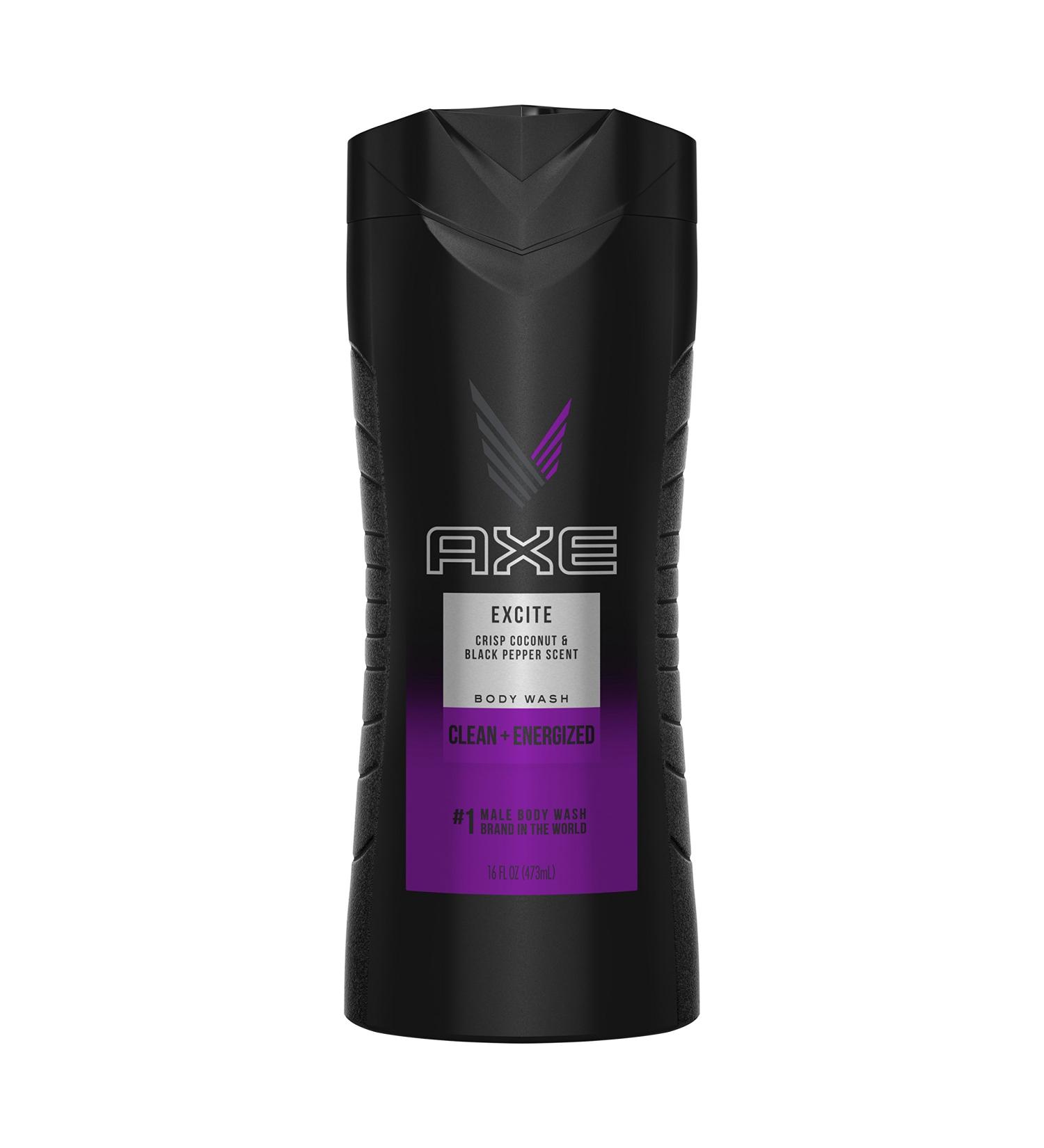 Axe Excite Body Wash - Crisp Coconut & Black Pepper 16 fl oz | Refreshing Men's Shower Gel - Buy Online on GoSupps.com