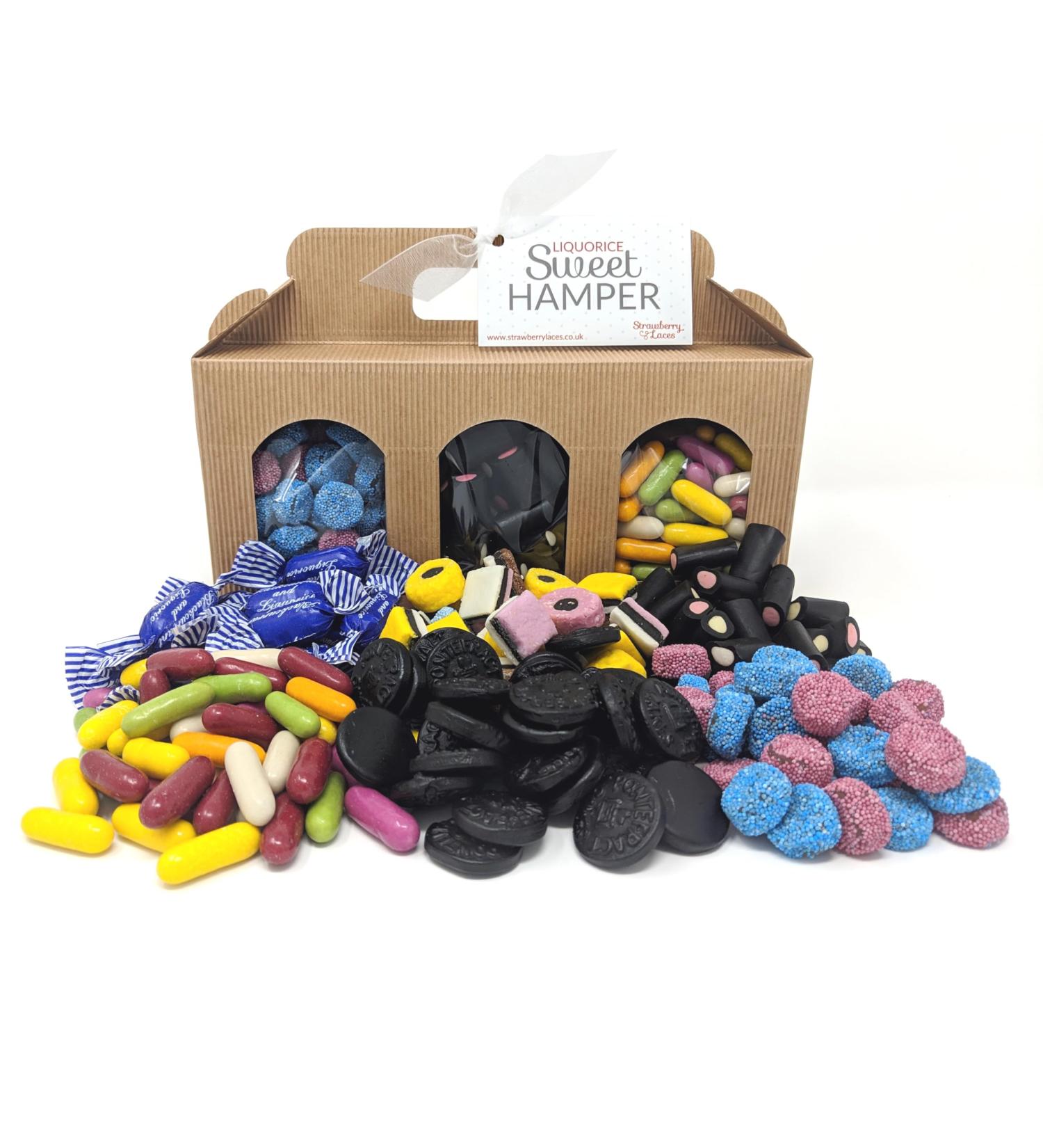 Liquorice Hamper Box - Perfect Sweet Gift for Easter Mother's Day Birthdays Father's Day Christmas