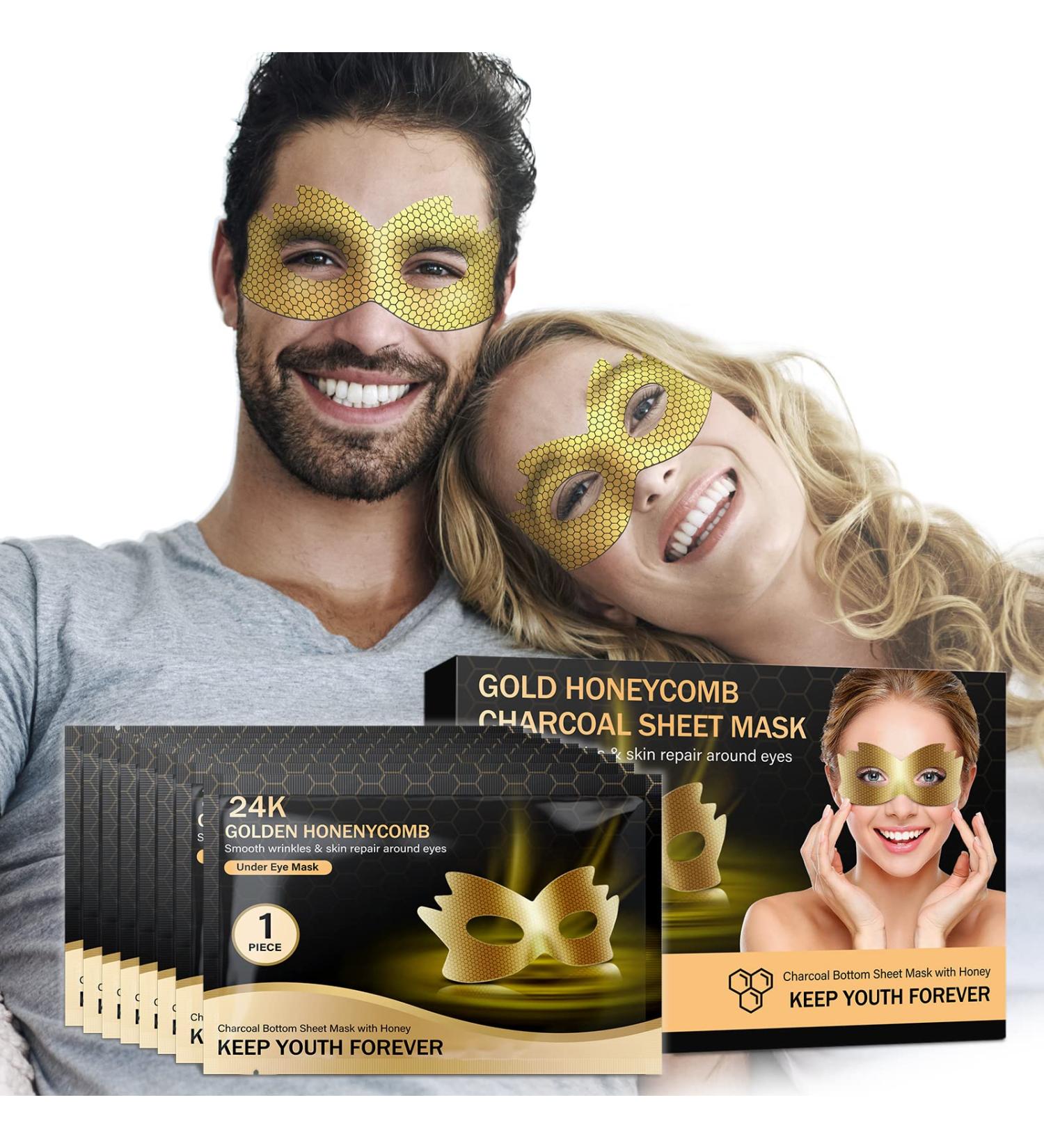 BeMyLady 24K Under Eye Masks - 8 PCS for Eye Care, Nourishing & Anti-Aging - Reduce Eye Bags, Dark Circles, Wrinkles - Moisturizing Eye Patches - Buy Online on GoSupps.com