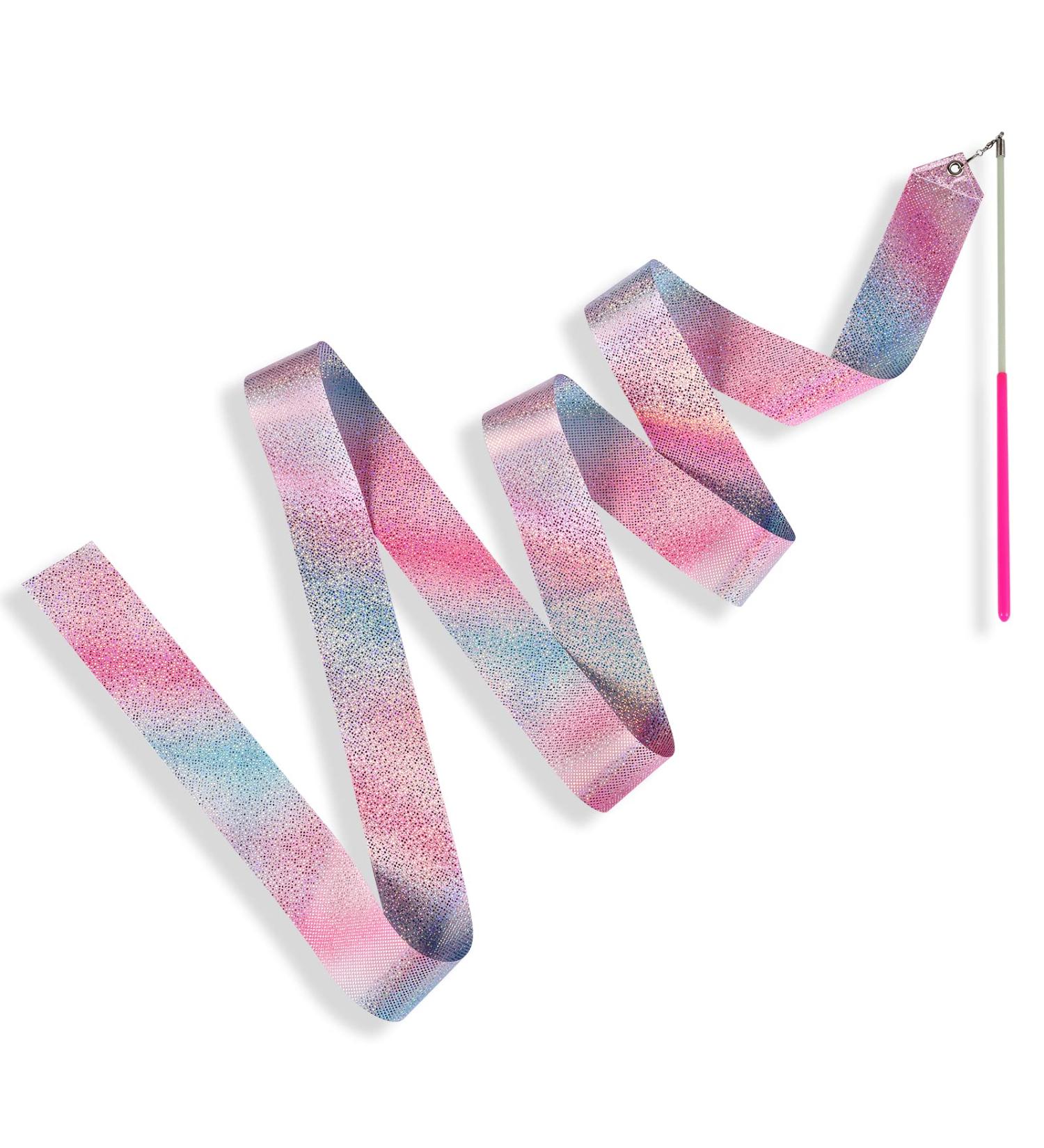 AITIME Sparkling Dance Ribbon Set - 78.7 Rhythmic Gymnastics Ribbons for Kids | Ideal for Dancer Play & Baton Twirling | Gymnastics Party Gift - Buy Online on GoSupps.com