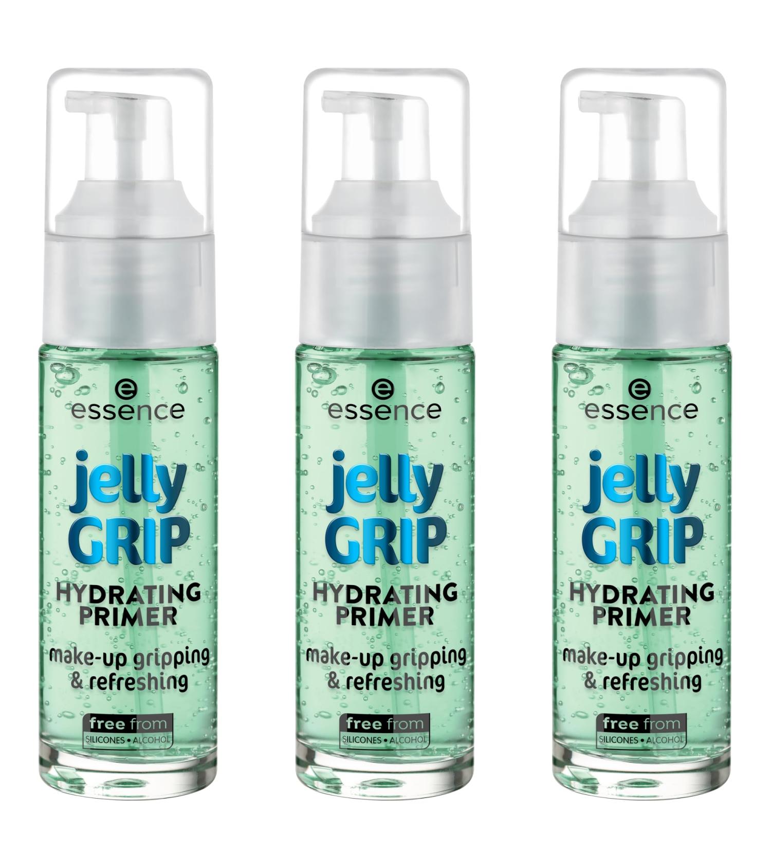 Essence Jelly Grip Hydrating Primer - Green Vegan Paraben-Free 3-Pack for Dry Skin (3x29ml) - Moisturizing & Smoothing - Buy Online on GoSupps.com