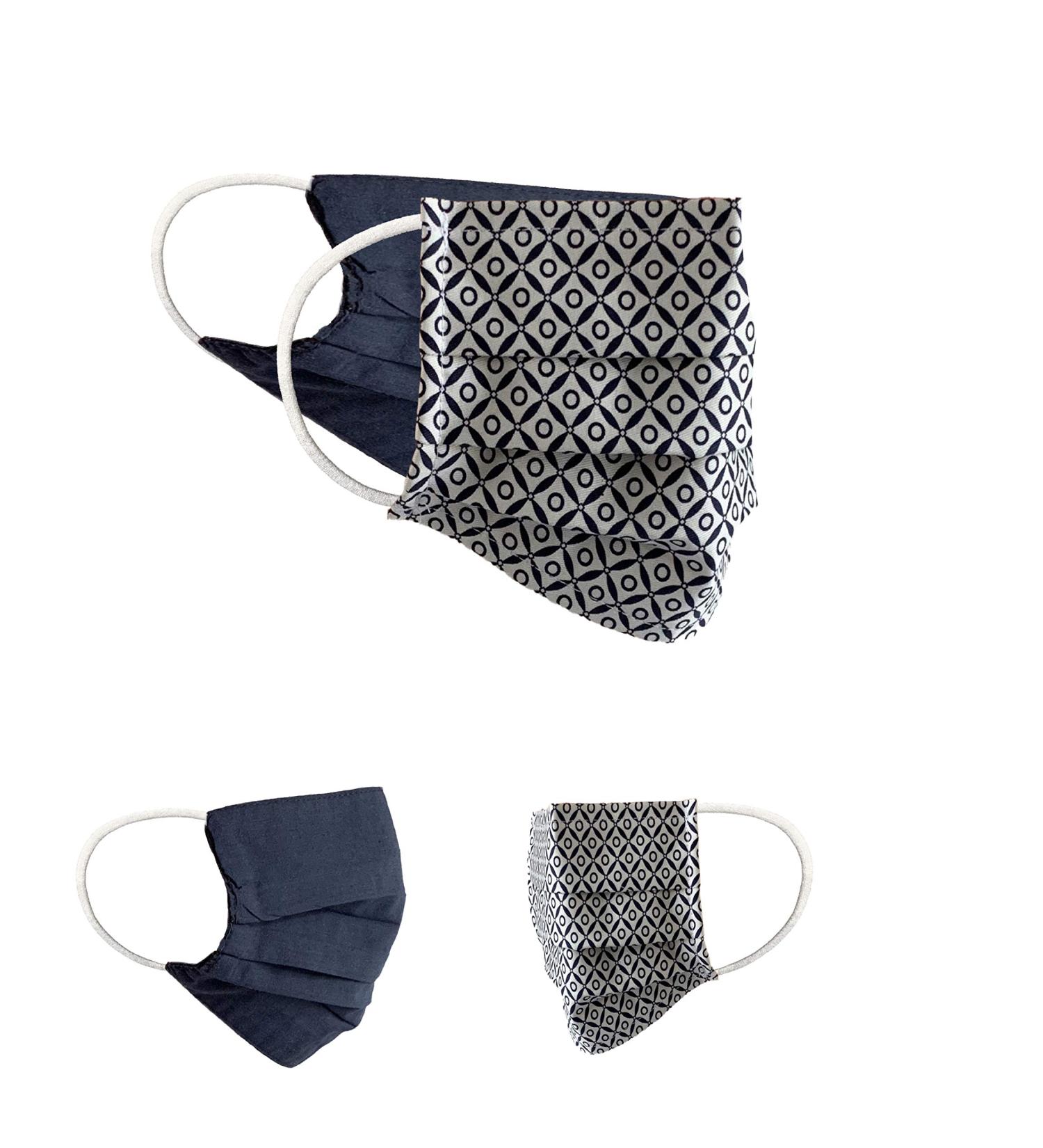 Buy BAF Community Masks 2-Pack Set | Unisex Washable Cotton Motif Masks - White/Black Mund- and Nose Protection - Buy Online on GoSupps.com