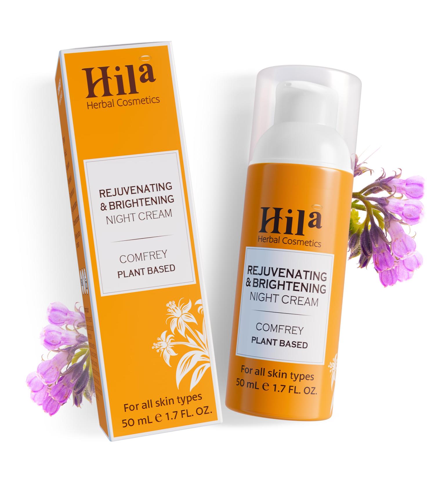Rejuvenating Vitamin E Night Cream for All Skin Types - Brightening & Nourishing Restorative Moisturizer 50ml - Buy Online on GoSupps.com