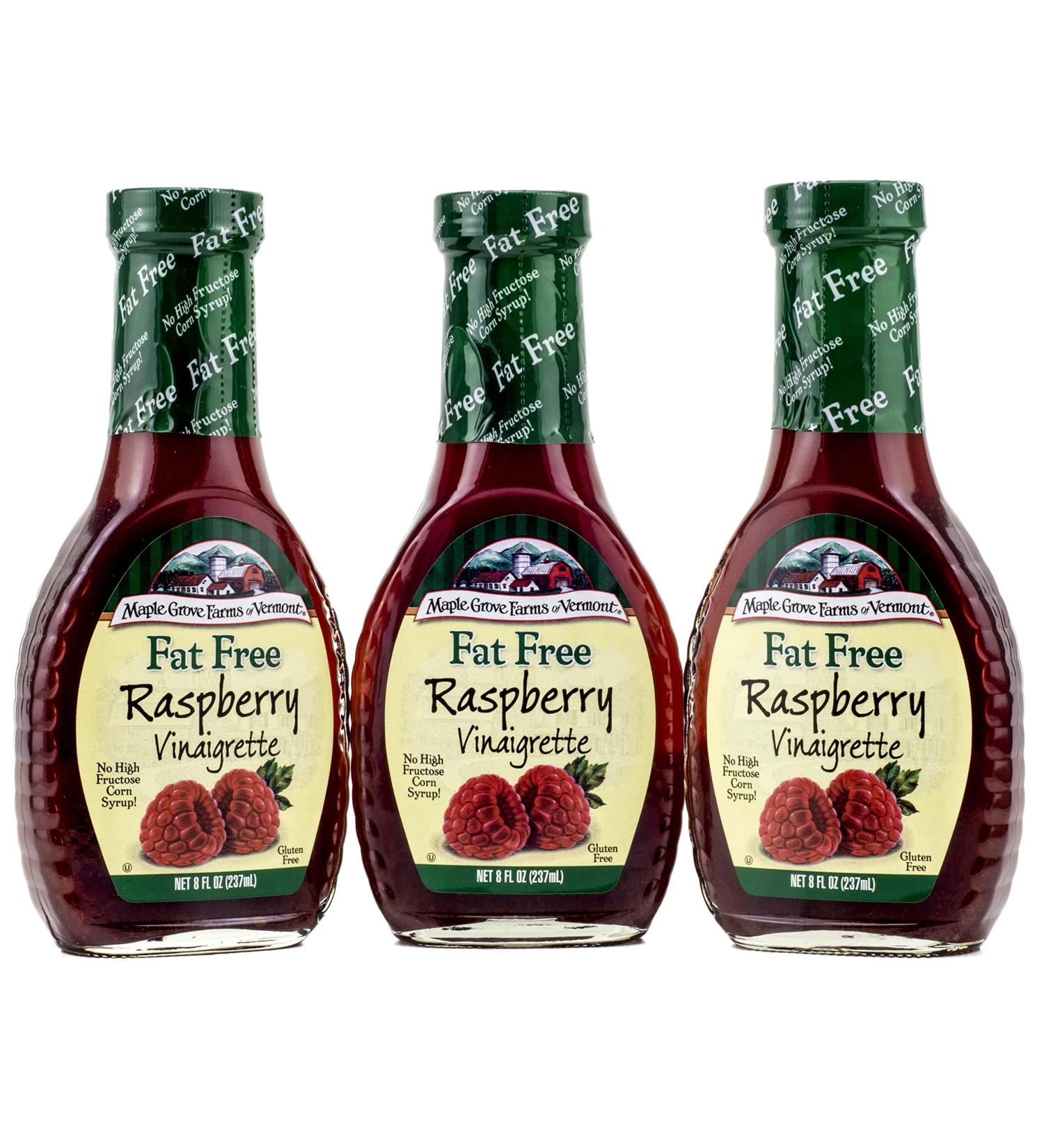 Maple Grove Farms Fat Free Raspberry Vinaigrette Dressing 8.0 OZ (Pack of 3) - Buy Online on GoSupps.com