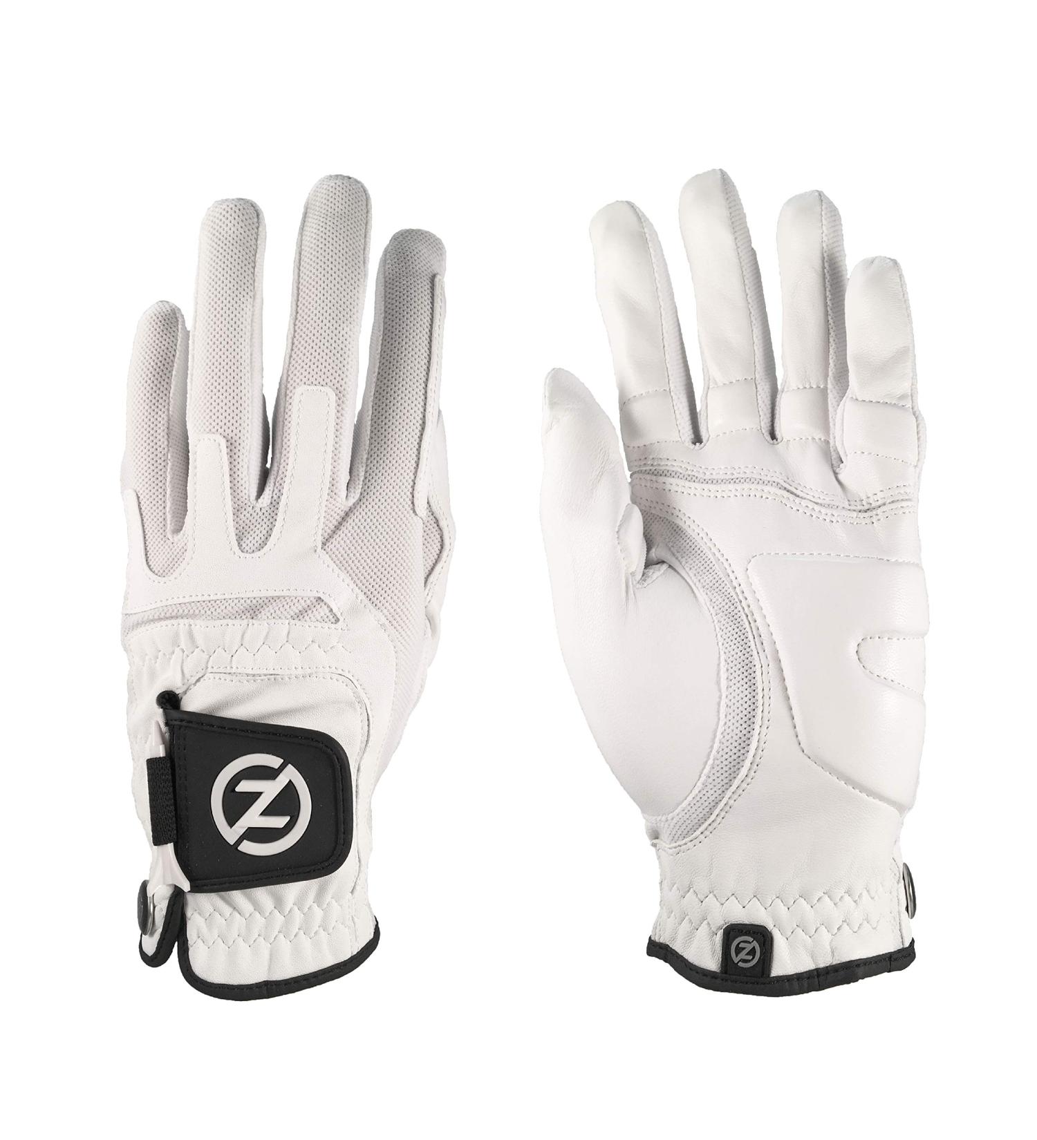 Zero Friction Ultra Feel Cabretta Golf Glove - Padded Fingers & Palms for Reduced Tension - New Verb White | International Shipping - Buy Online on GoSupps.com