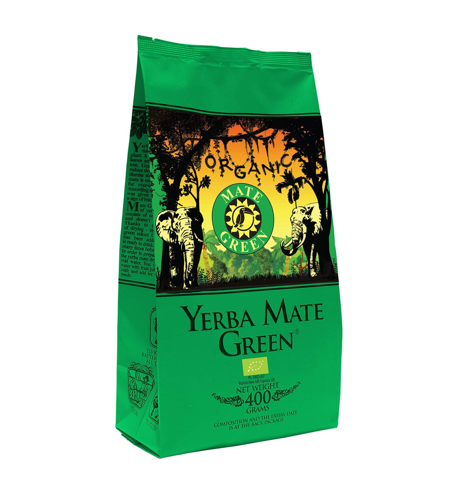 Organic Yerba Mate Green Bio 400g - Natural Energy Booster & Caffeine-Rich Tea with Fruits | Premium Quality Mate Tea - Buy Online on GoSupps.com