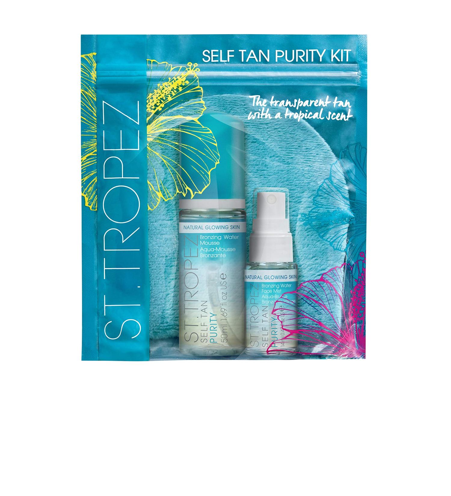 St. Tropez Self Tan Purity Mini Kit | Vegan Self Tanner Set for Natural Glow - Buy Online on GoSupps.com