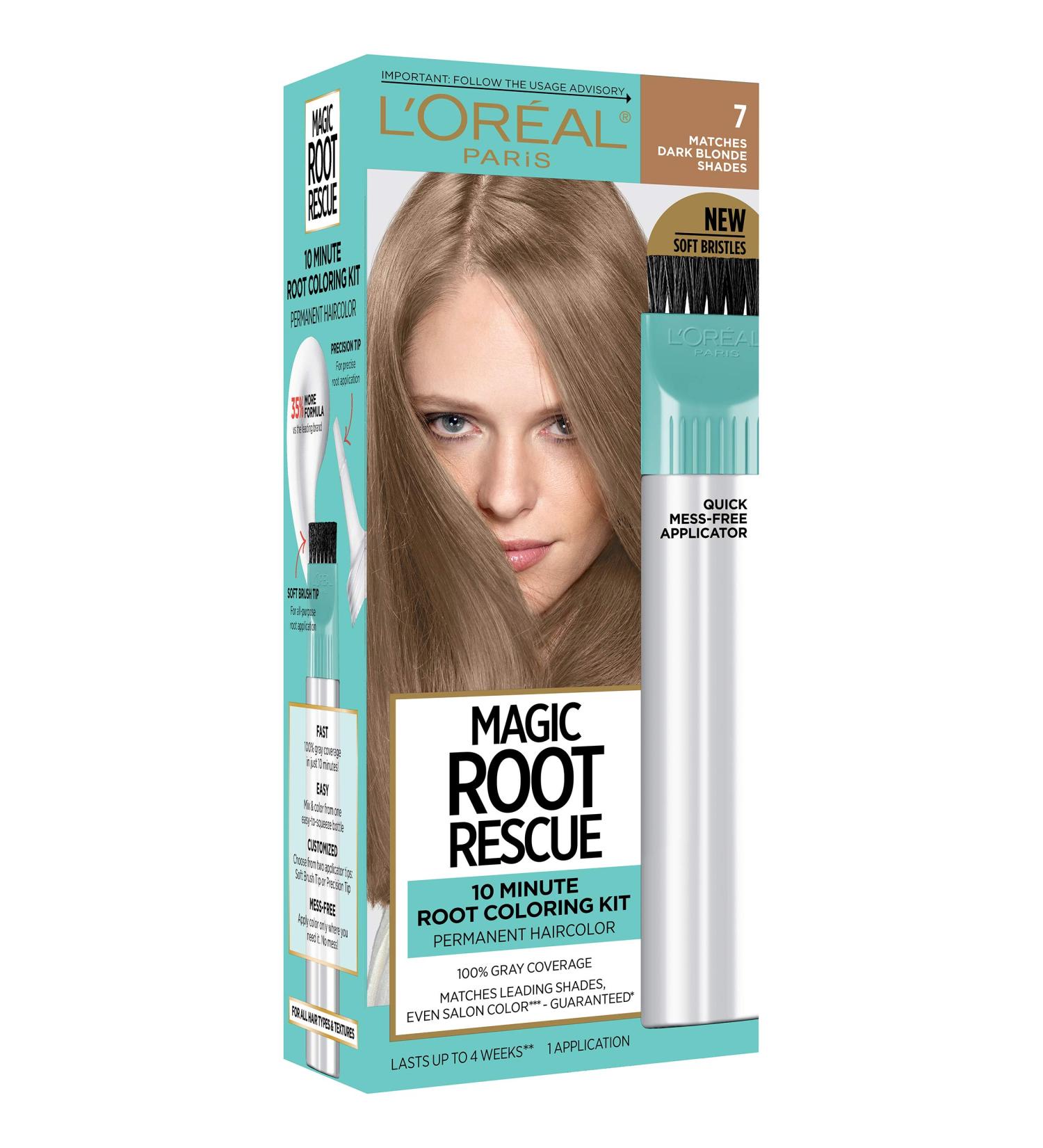 L'Oreal Root Rescue 10 Minute Dark Blonde Hair Color Kit - Instant Coverage - Buy Online on GoSupps.com