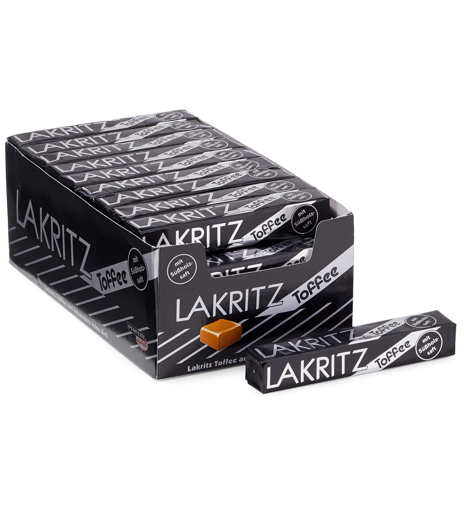 Lakritz-Toffee Kaubonbons - 40 Delicate Licorice Toffees | International Shipping Available - Buy Online on GoSupps.com