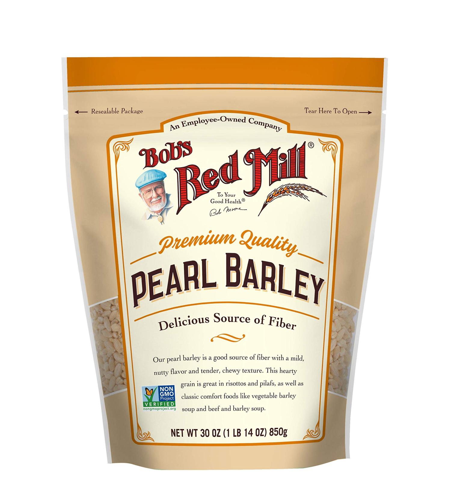 Bob's Red Mill Pearl Barley 30 oz - Premium Quality Whole Grain for Healthy Cooking - Buy Online on GoSupps.com