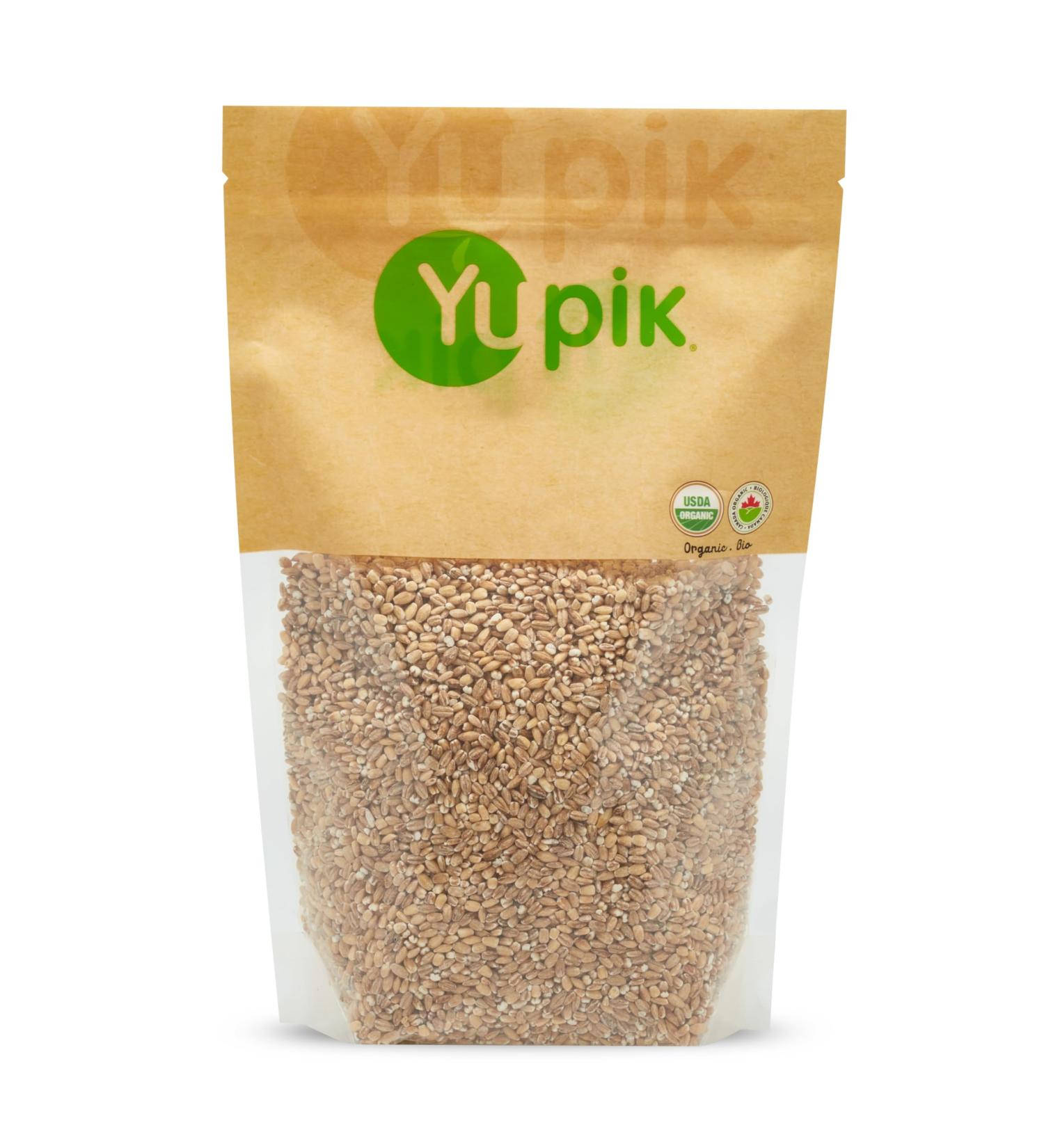 Yupik Organic Pearl Barley 1 kg Non-GMO Kosher Vegan Hulled Grains Salt-Free Oil-Free Source of Fiber Ideal for Cooking & Baking 1 kg (Pack of 1) - Buy Online on GoSupps.com