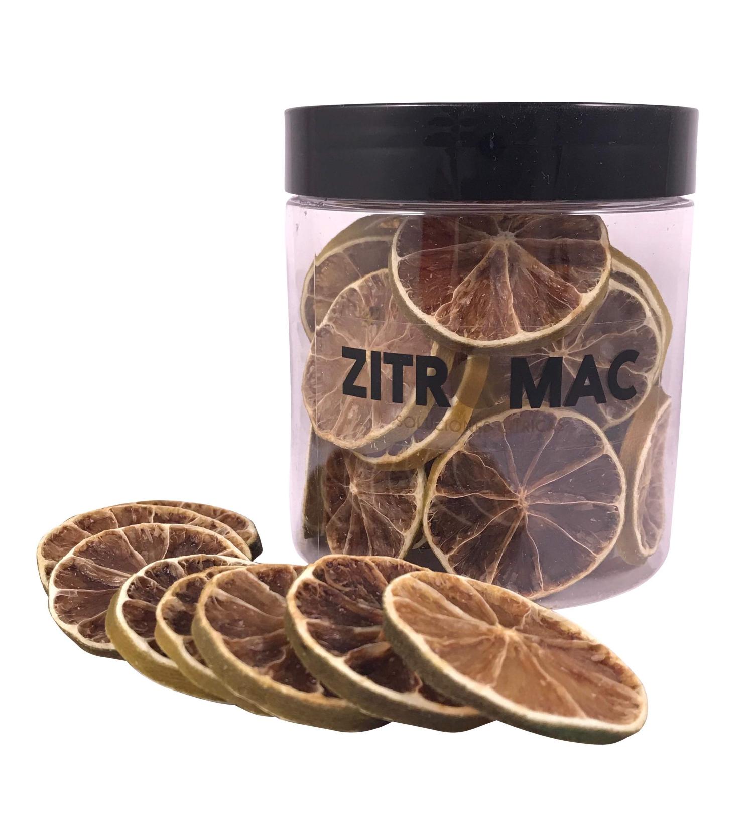 ZITROMAC Dehydrated lime for cocktails Dry fruits without sugar for cocktails decoration confectionery Christmas Drinks Dried lime slice natural 100 no additives just fruit Small jar 60 gr Small jar - Buy Online on GoSupps.com