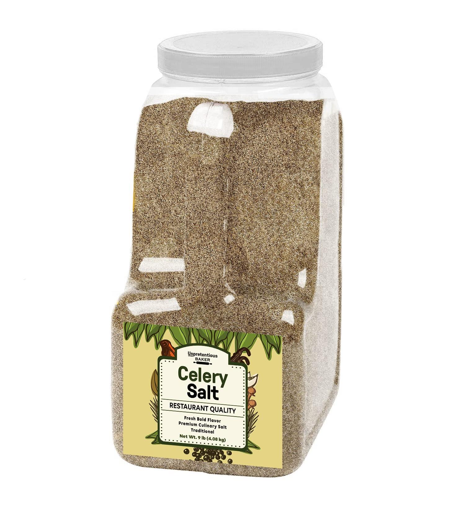 Celery Salt - 9 lb Restaurant Quality Seasoning by Unpretentious Baker - Buy Online on GoSupps.com