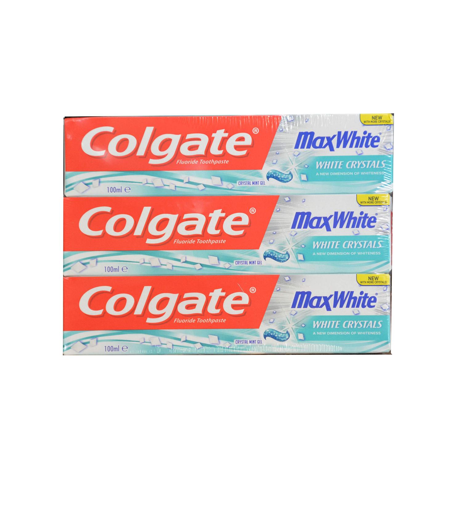  Colgate Colgate Max White Pack of 6 white crystals 100 ml - Buy Online on GoSupps.com